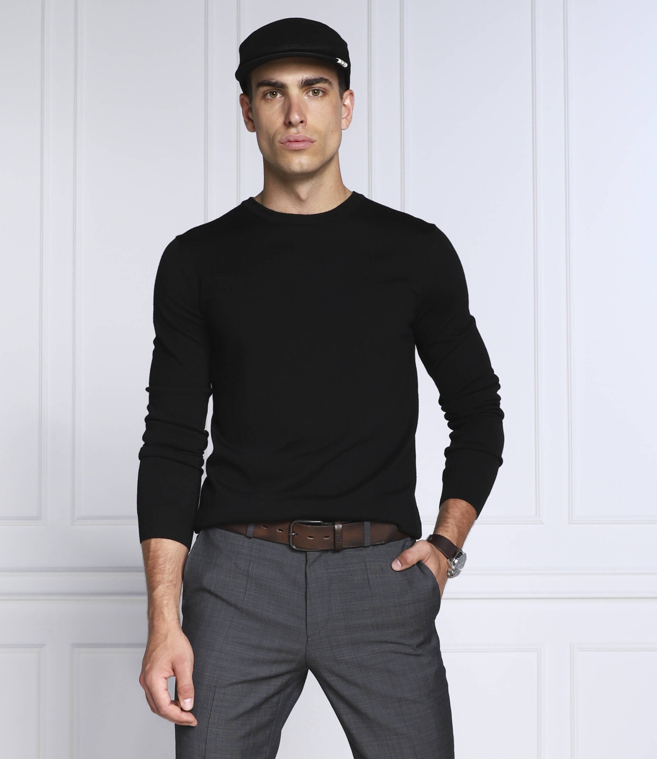 Hugo de lână pulover san cedric-m1 | regular fit