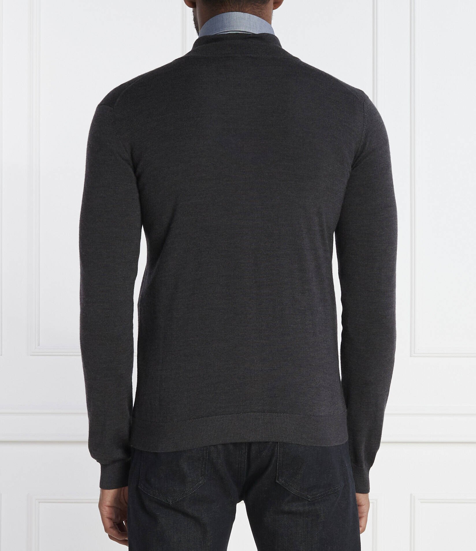 Hugo De lână pulover San Jorge-M | Slim Fit