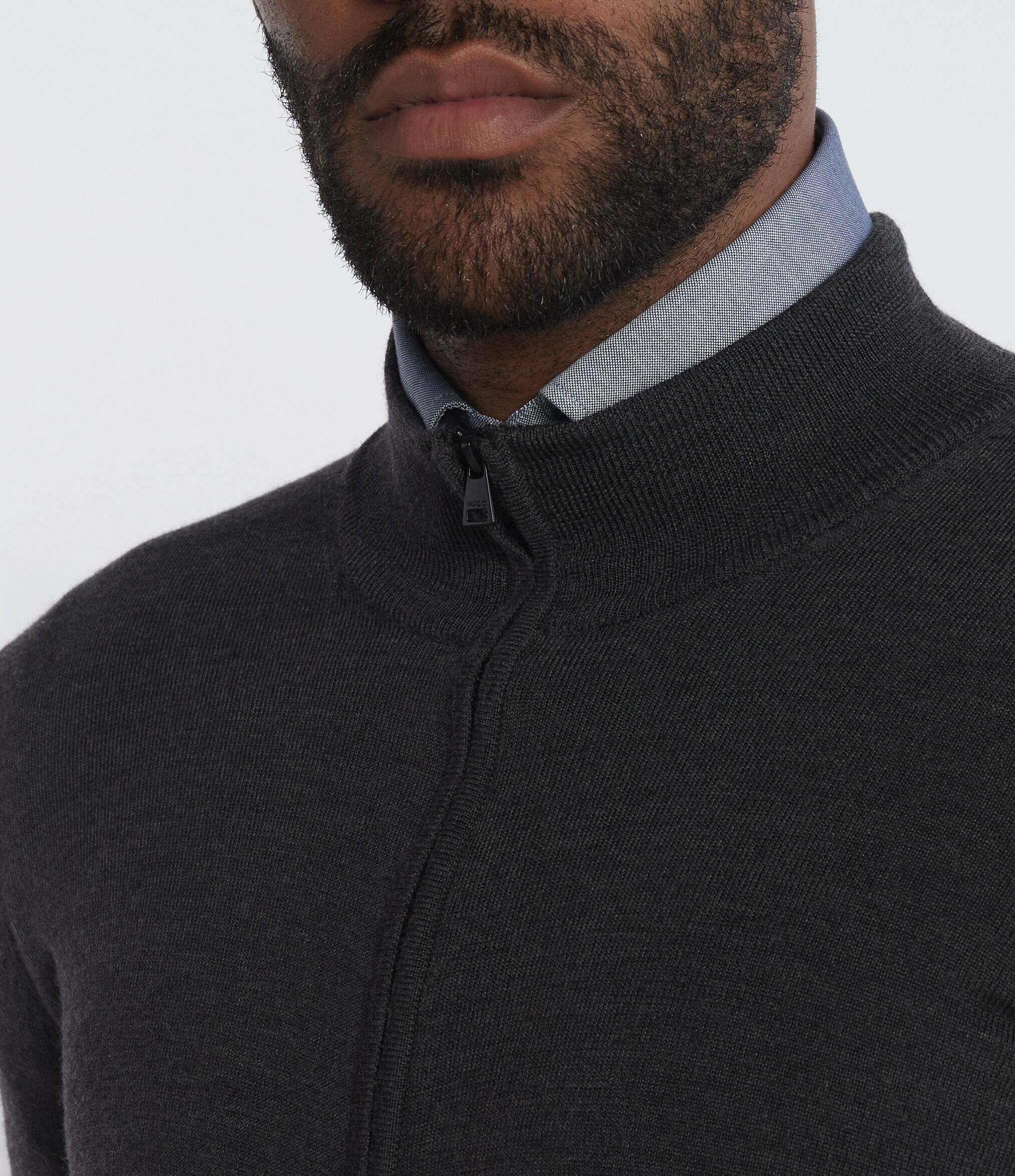 Hugo De lână pulover San Jorge-M | Slim Fit