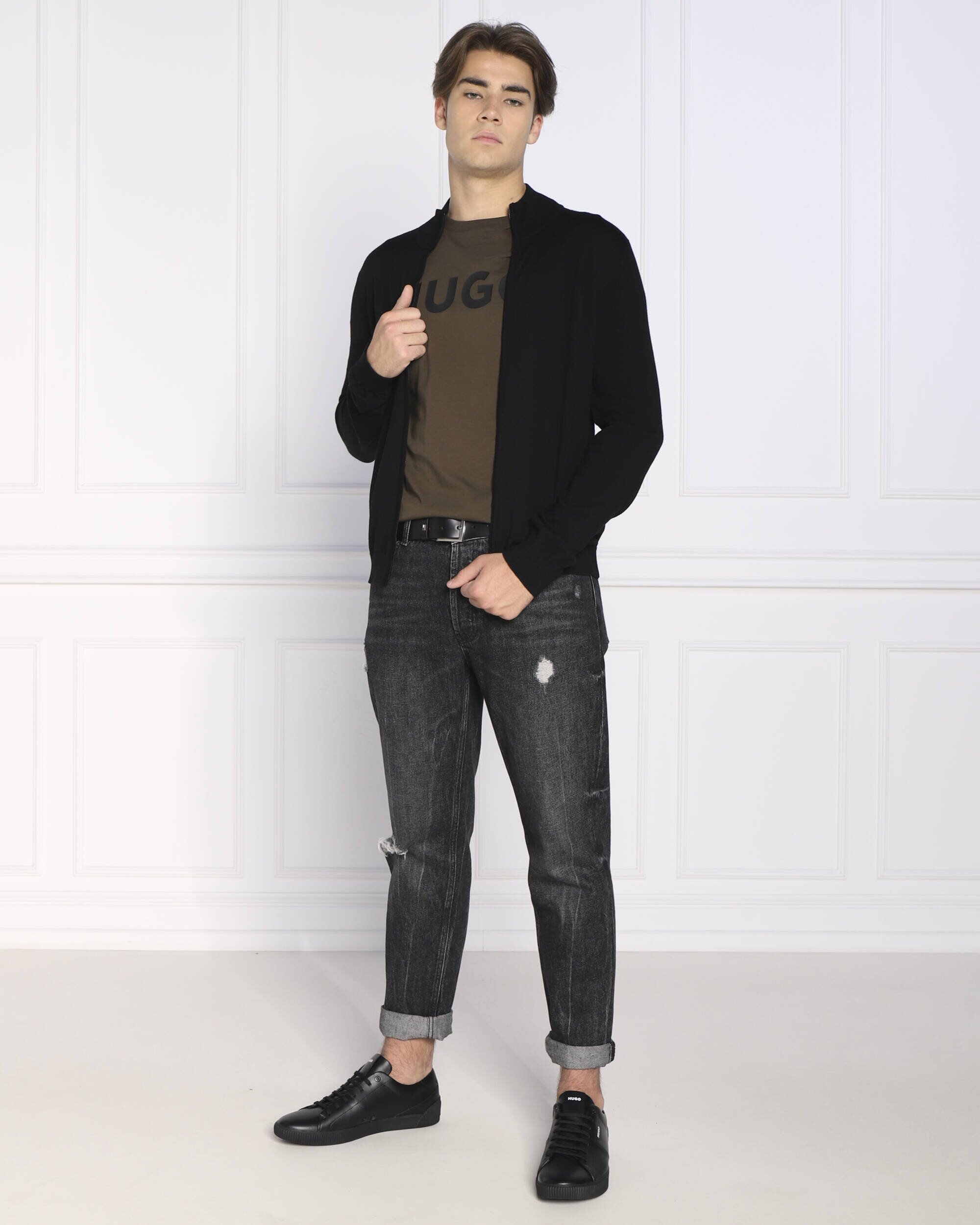 Hugo de lână pulover san jorge-m | slim fit