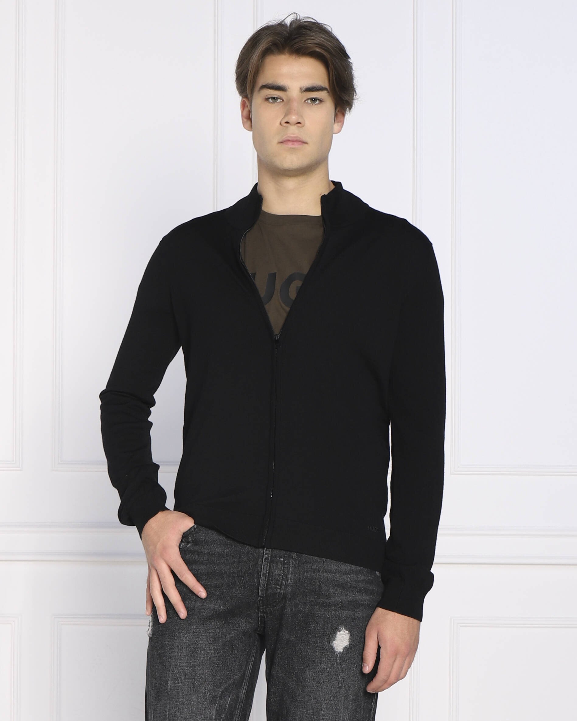 Hugo de lână pulover san jorge-m | slim fit