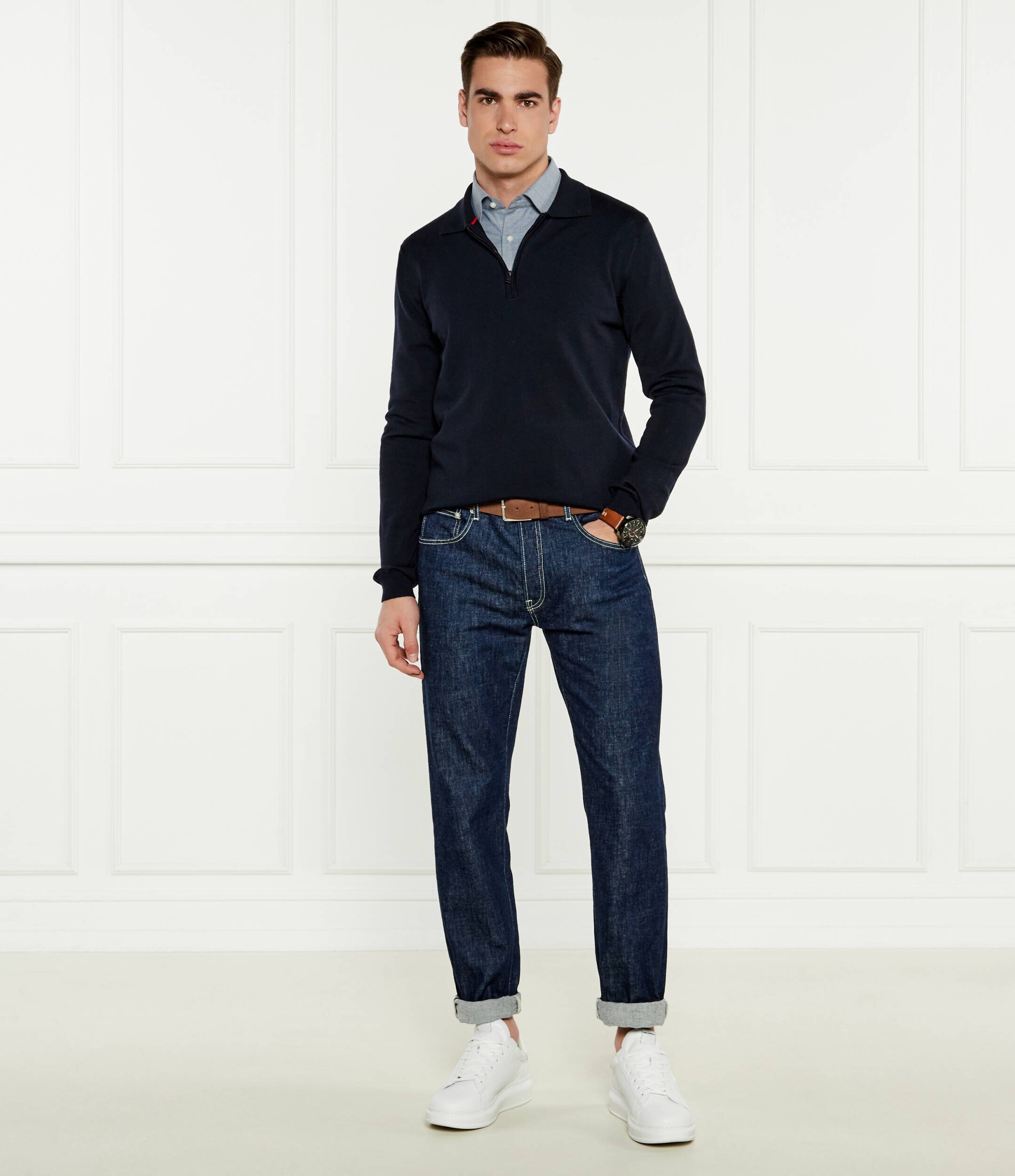 Hugo De lână pulover San Pepe-M1 | Regular Fit