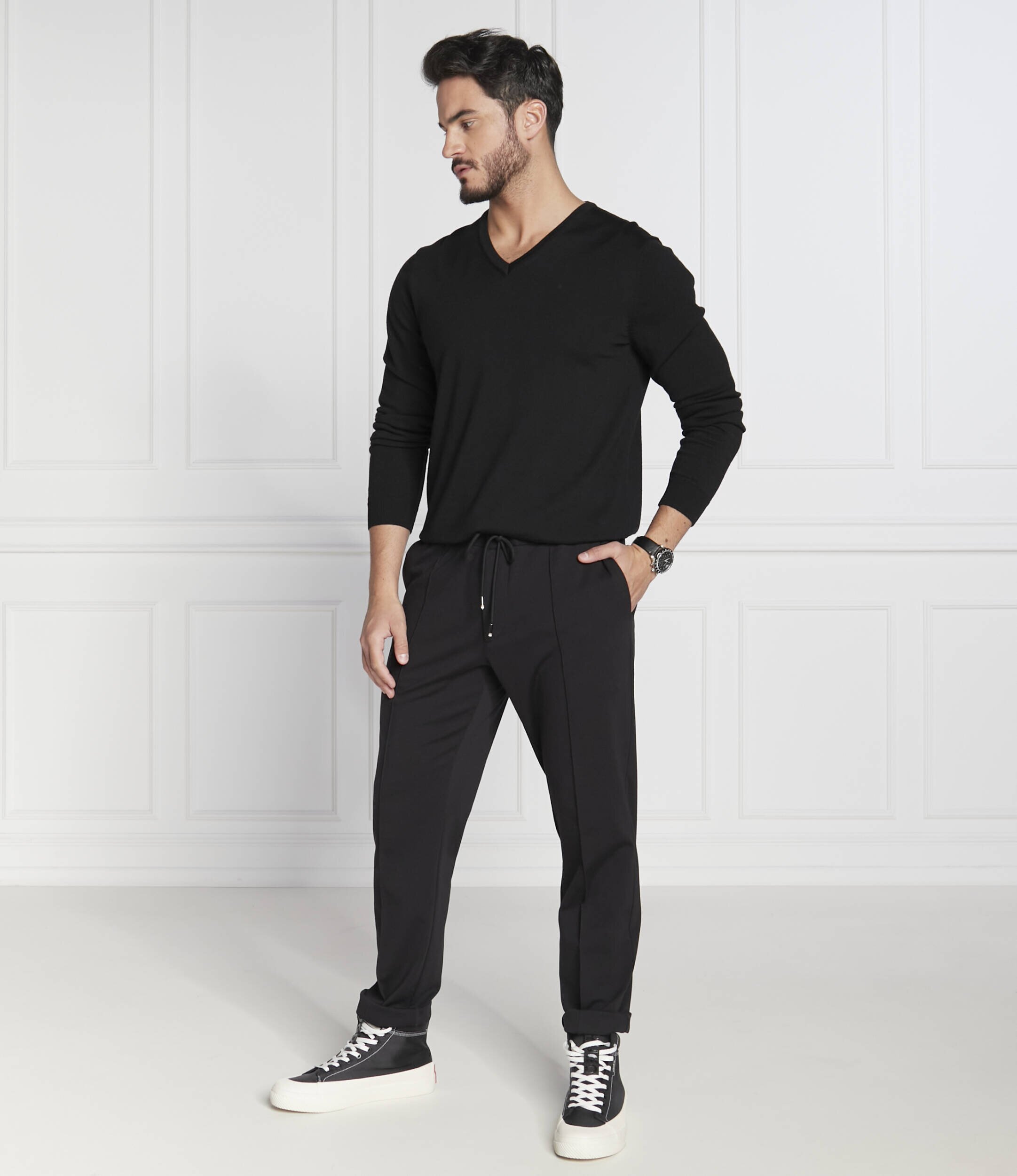 Hugo de lână pulover san vredo-m | slim fit