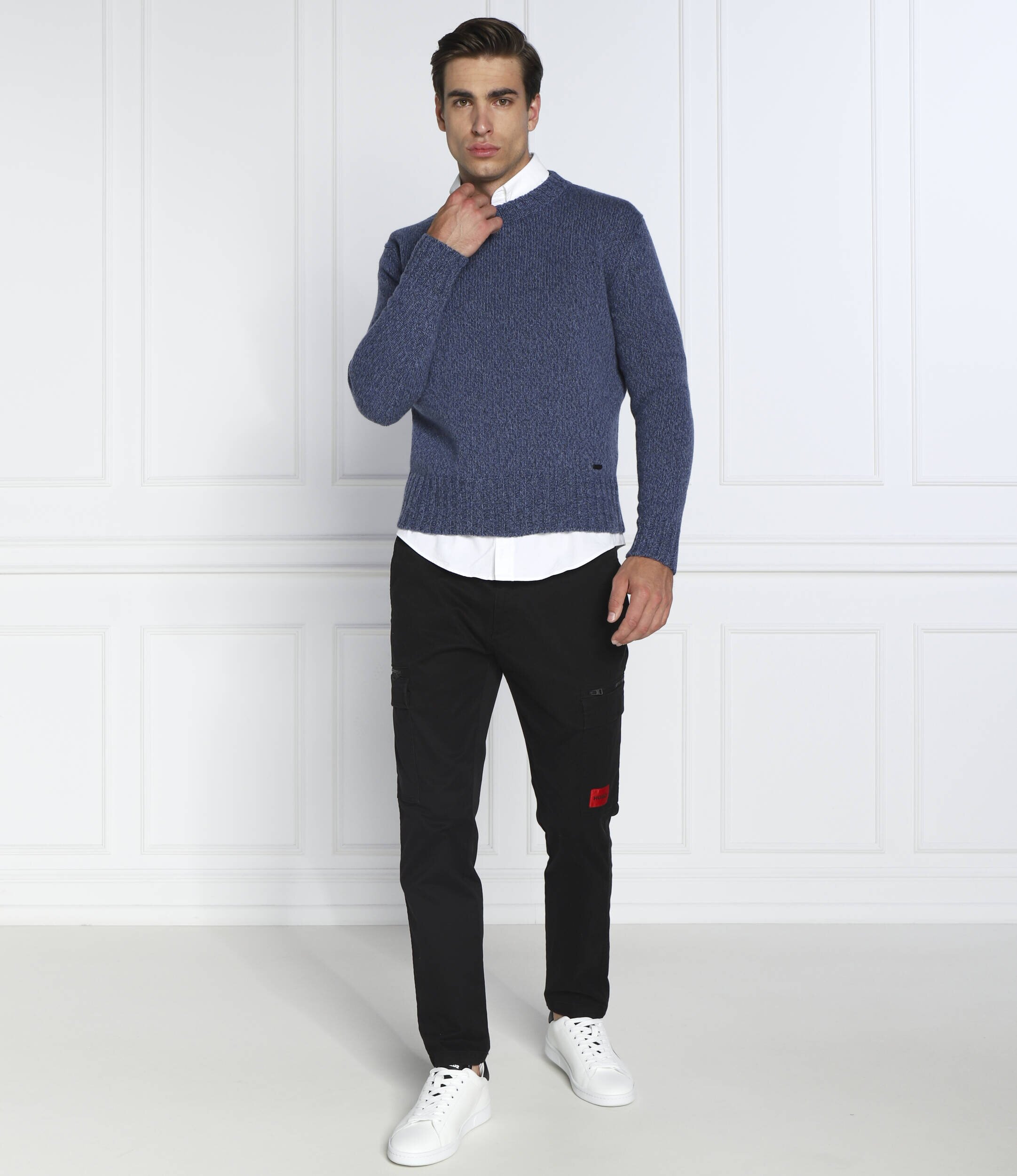 Hugo de lână pulover siogul | oversize fit