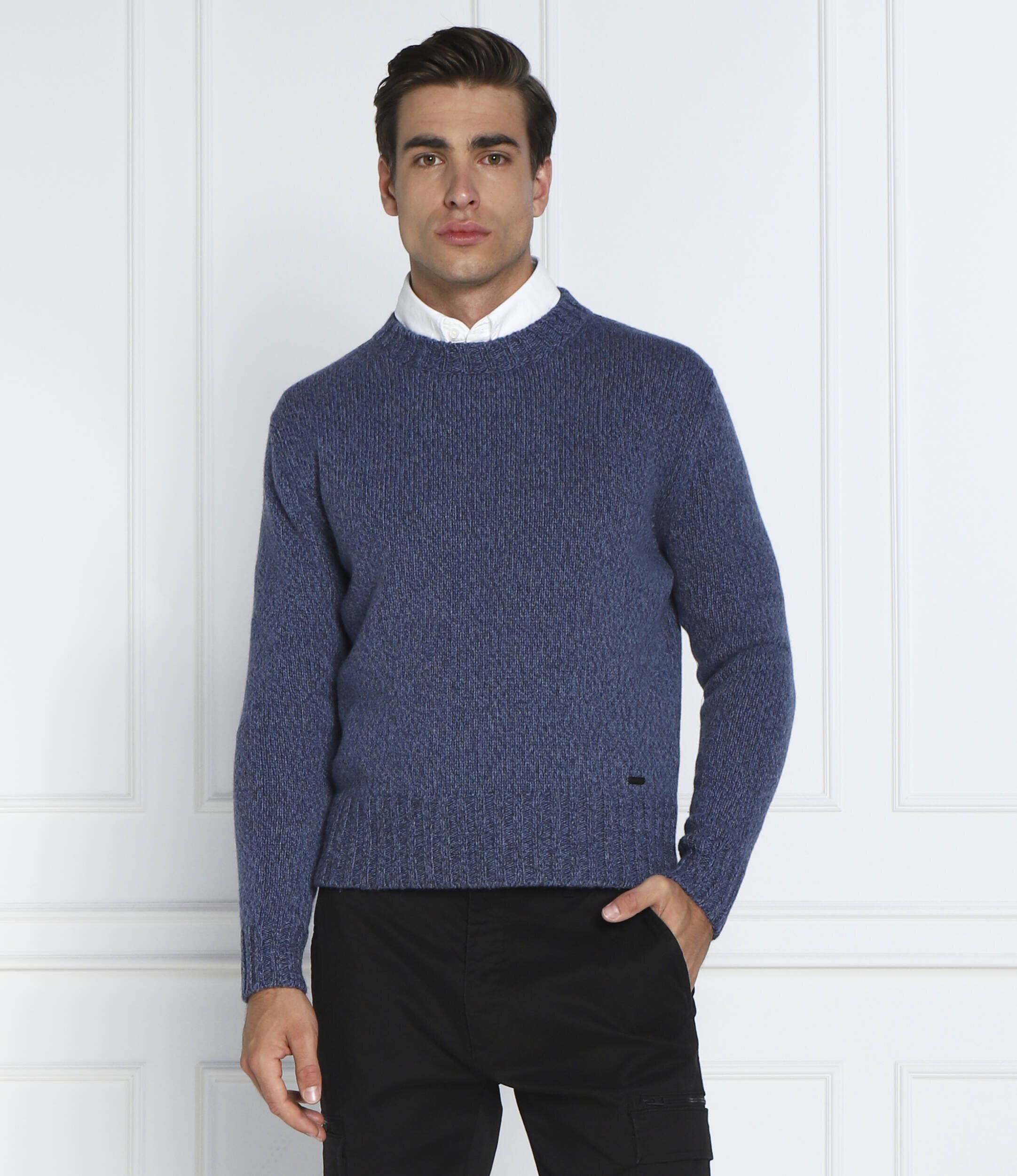 Hugo de lână pulover siogul | oversize fit