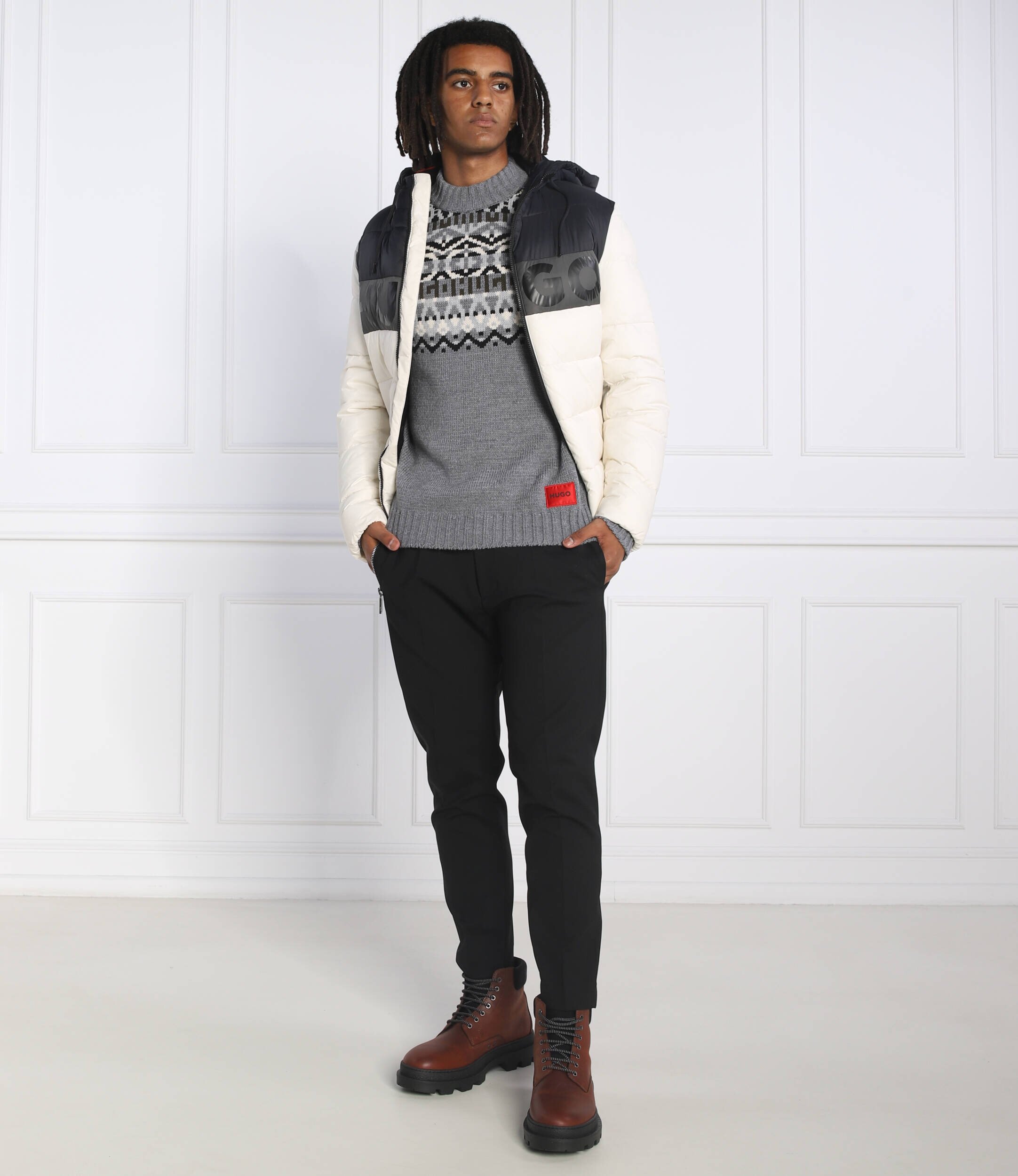 Hugo de lână pulover steenor | relaxed fit
