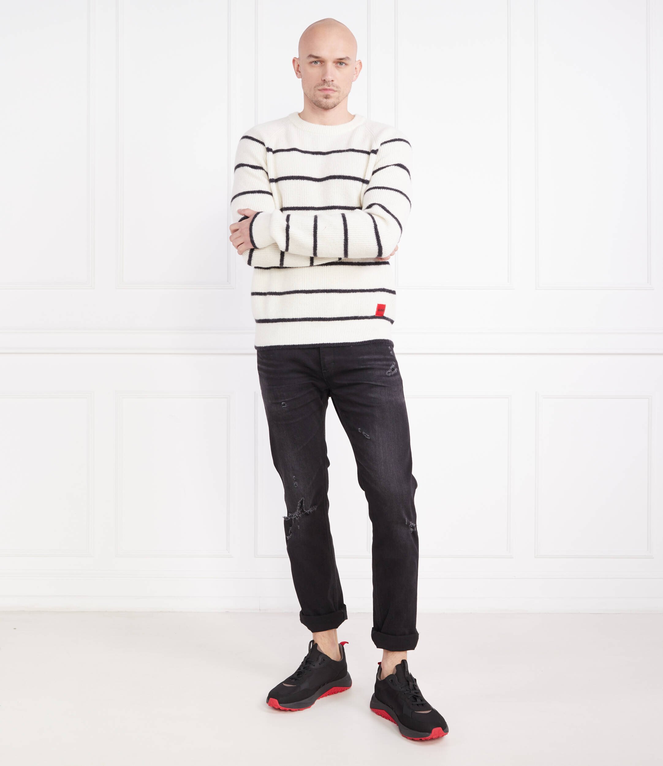 Hugo de lână pulover stom | regular fit |
