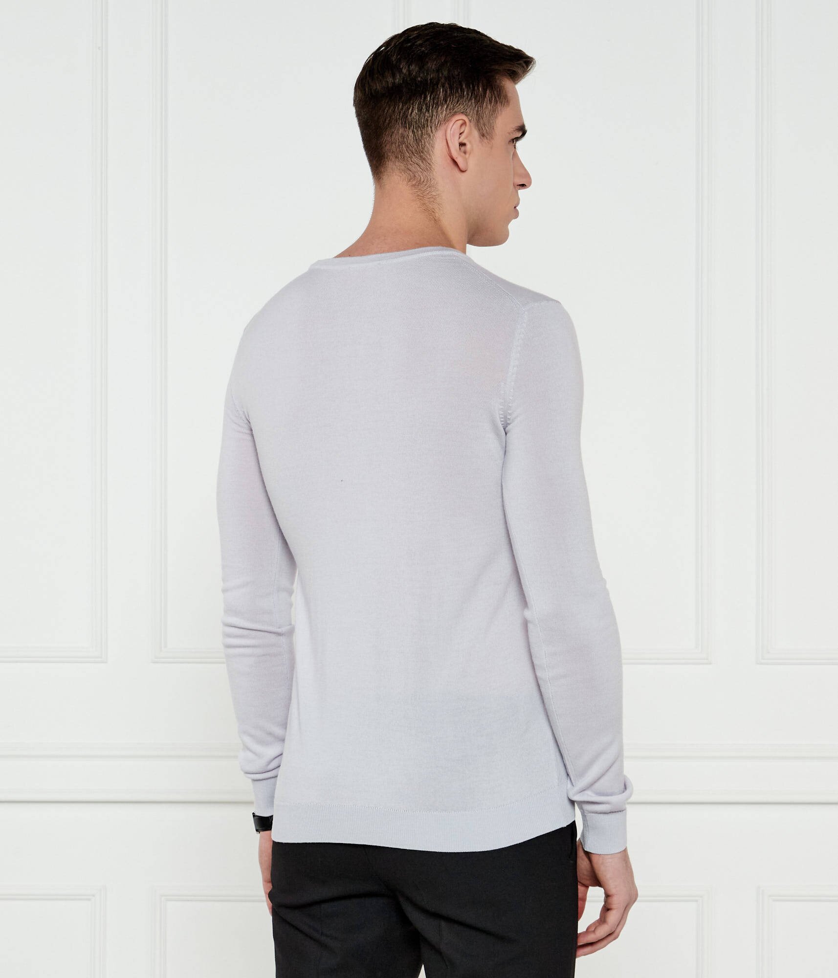 Hugo De mătase pulover San Cedric-M1 | Regular Fit