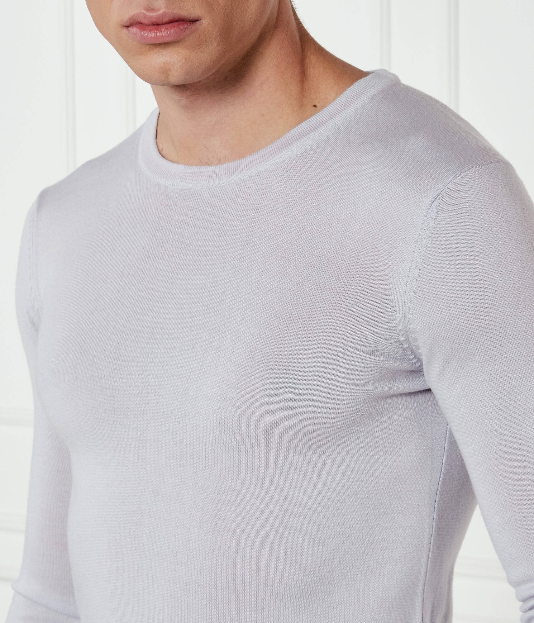 Hugo De mătase pulover San Cedric-M1 | Regular Fit