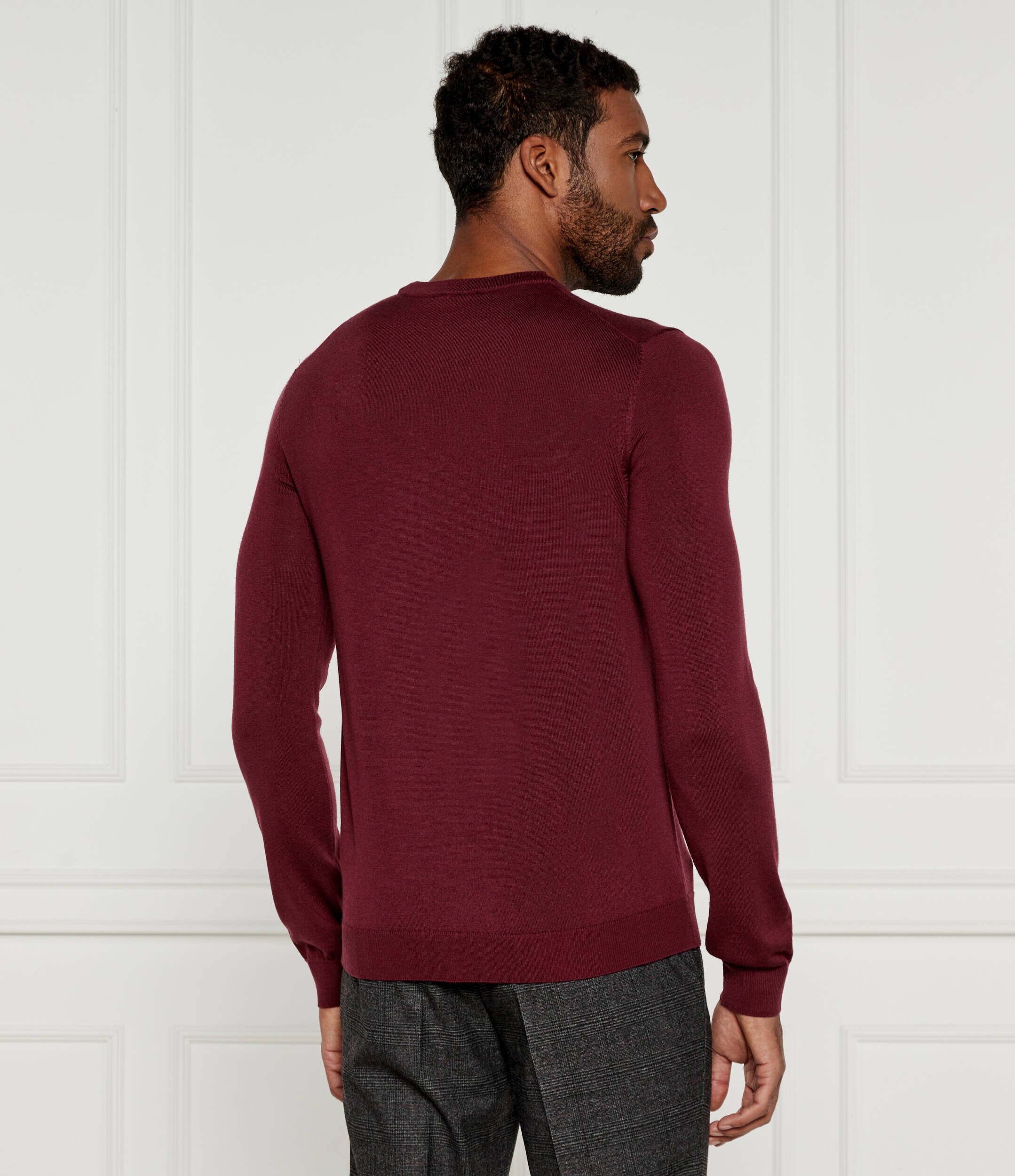 Hugo De mătase pulover San Cedric-M1 | Regular Fit