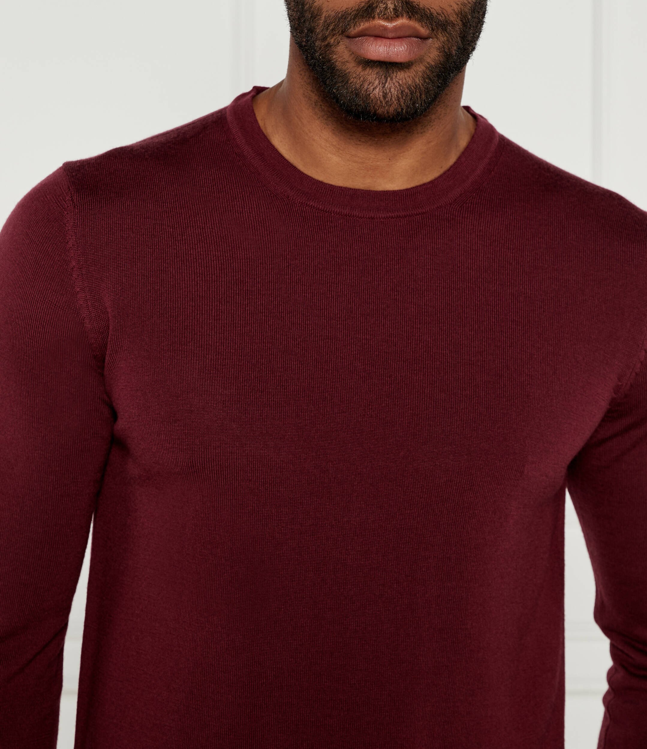 Hugo De mătase pulover San Cedric-M1 | Regular Fit