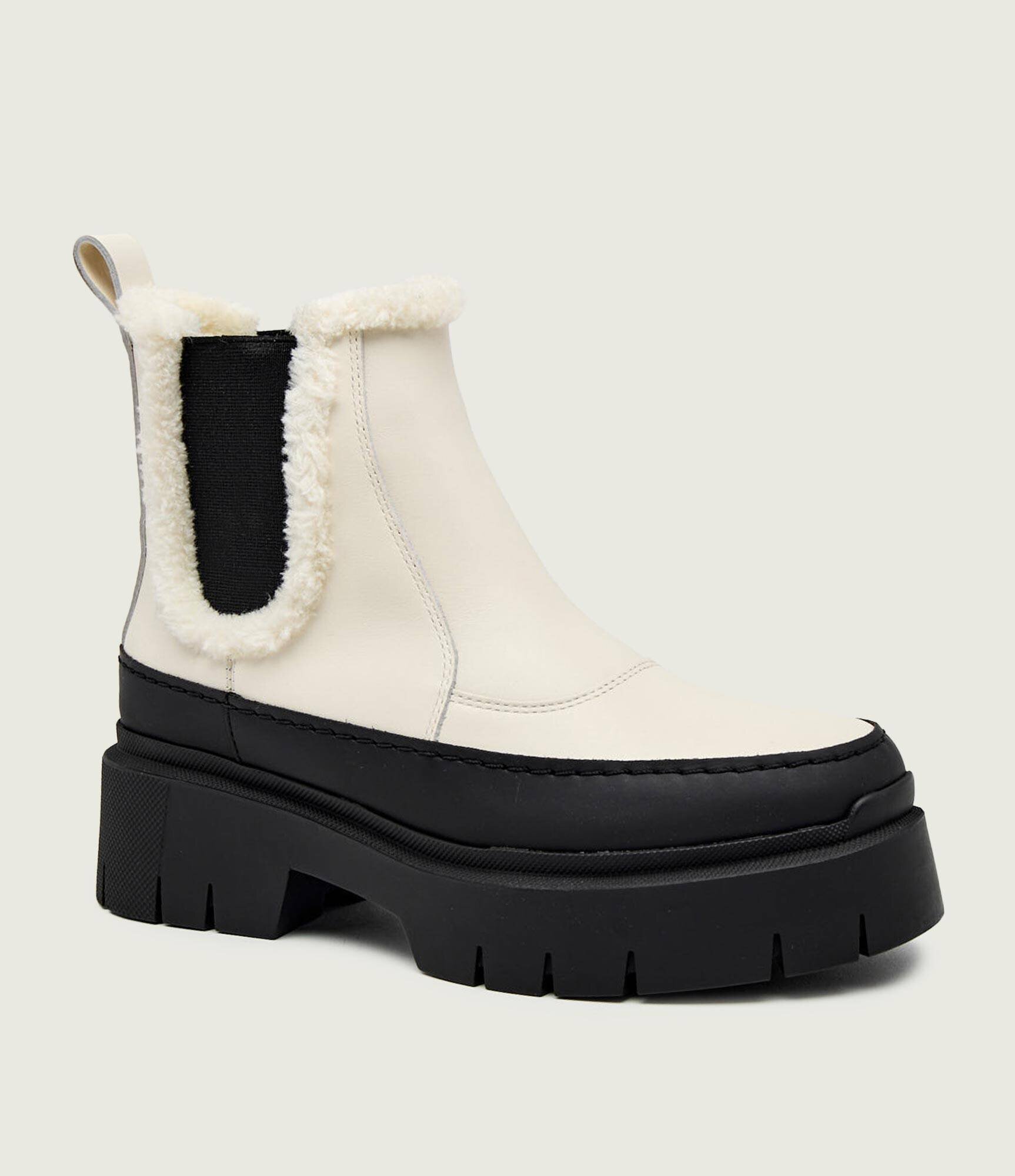 Hugo De piele ghete chelsea Kris_ChBootie_FRLT | shearling