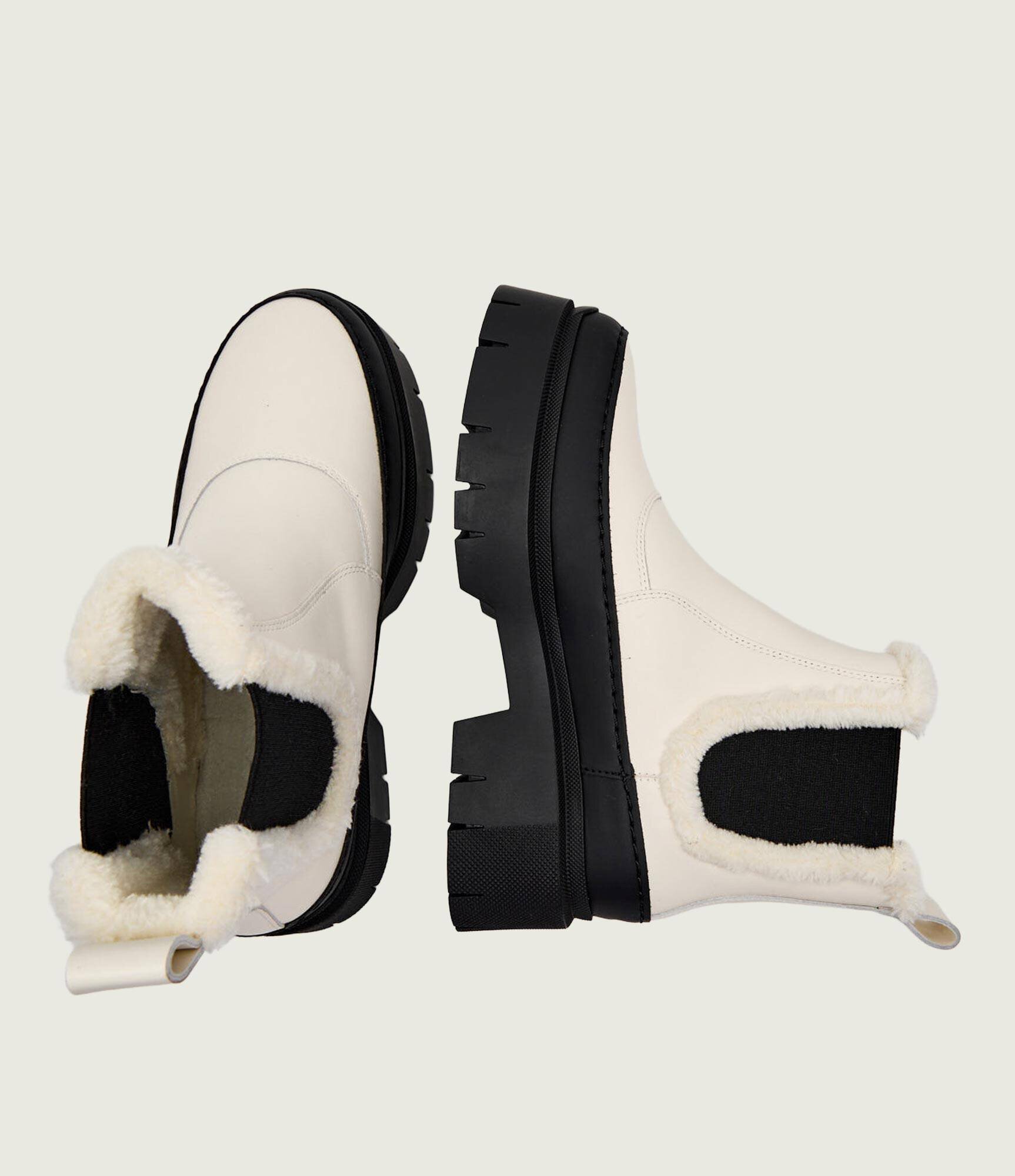 Hugo De piele ghete chelsea Kris_ChBootie_FRLT | shearling