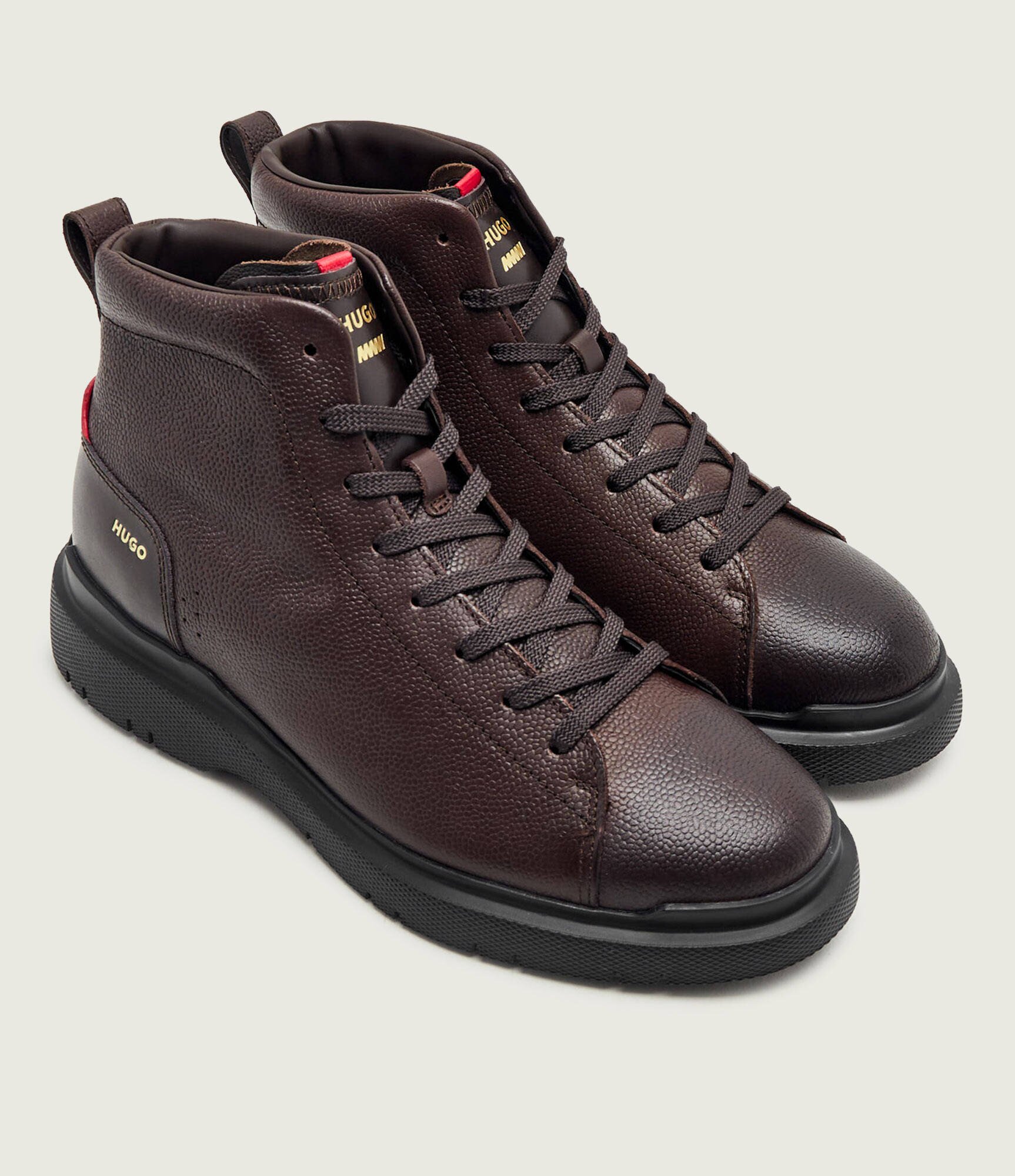 Hugo De piele încălțăminte înaltă Nash_halb_sg
