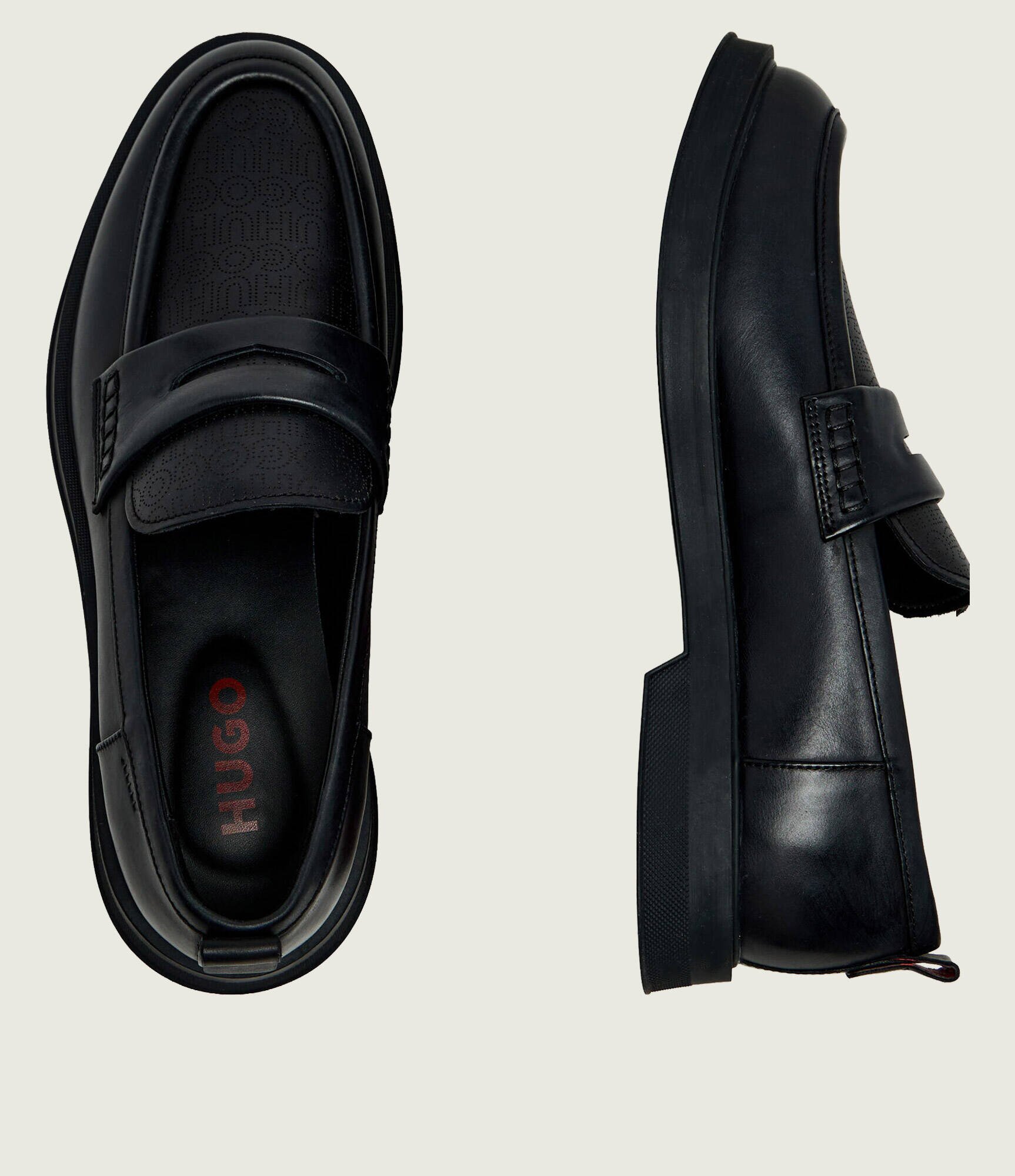 Hugo De piele pantofi loafer Lenner_loaf_pfmn