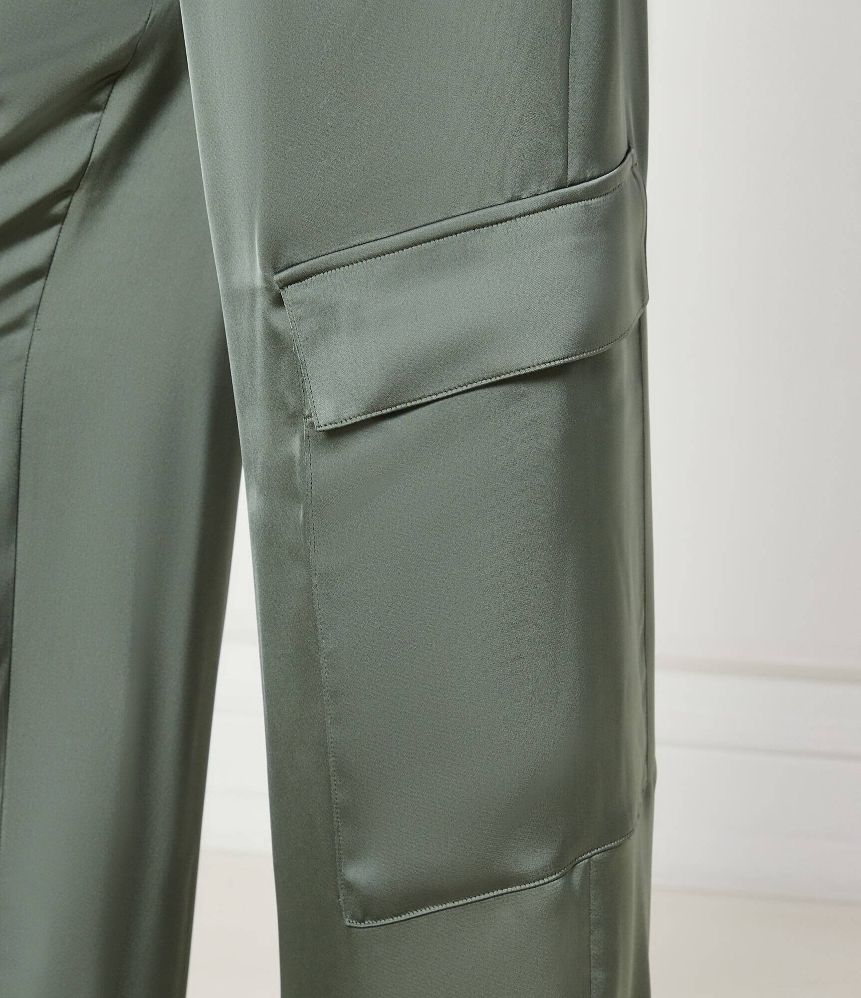 Hugo De satin pantaloni Hanira-1 | flare fit