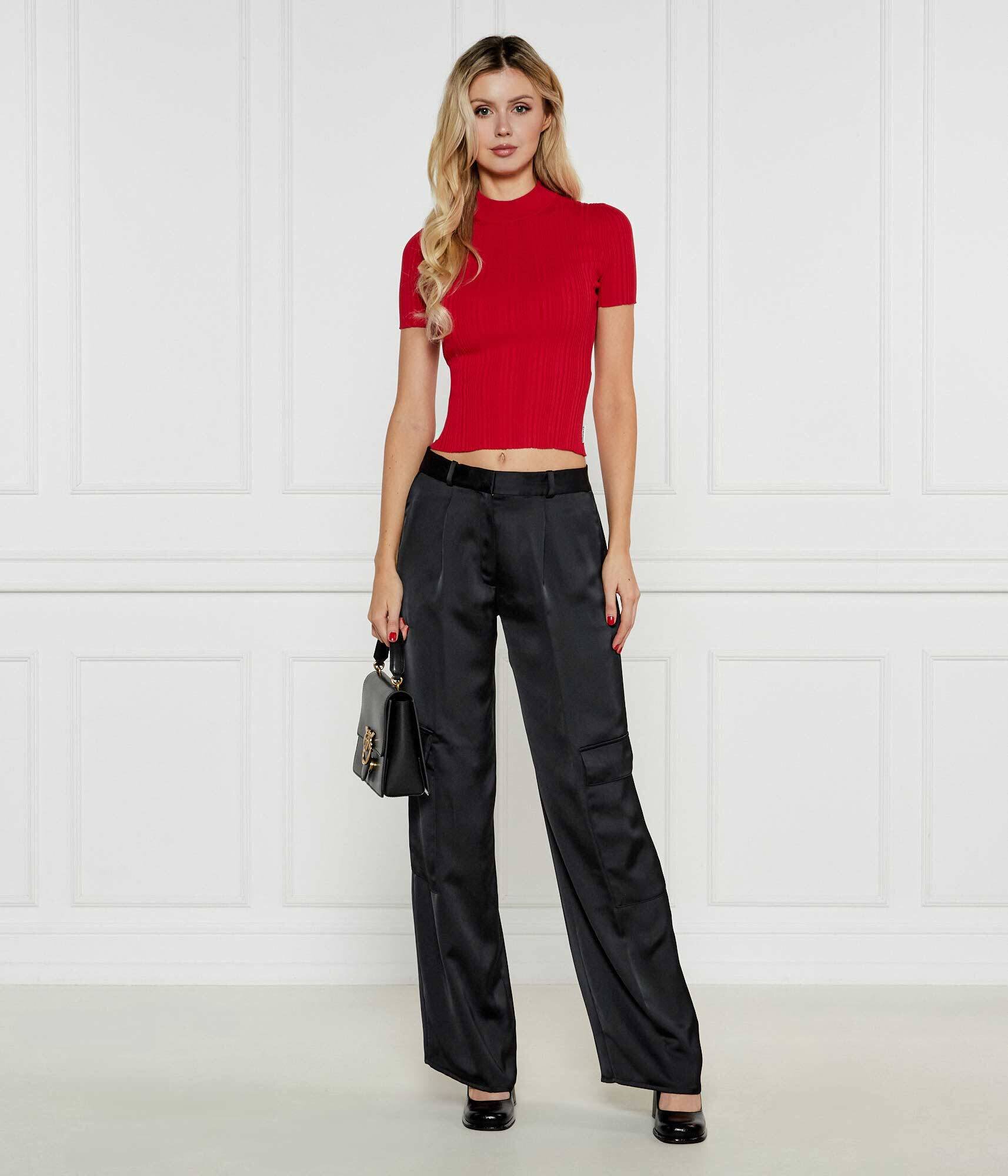 Hugo De satin pantaloni Hanira-1 | Loose fit
