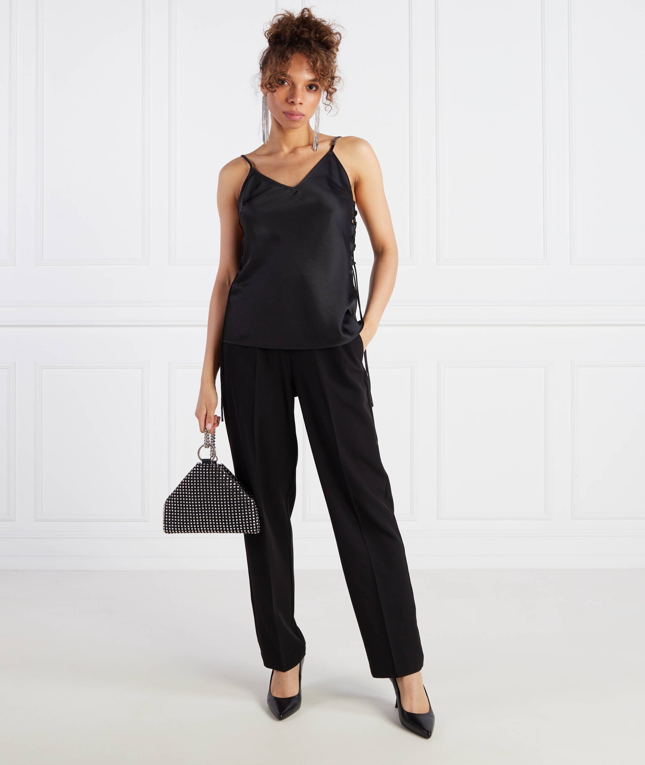 Hugo De satin top Casakalla-1 | Regular Fit
