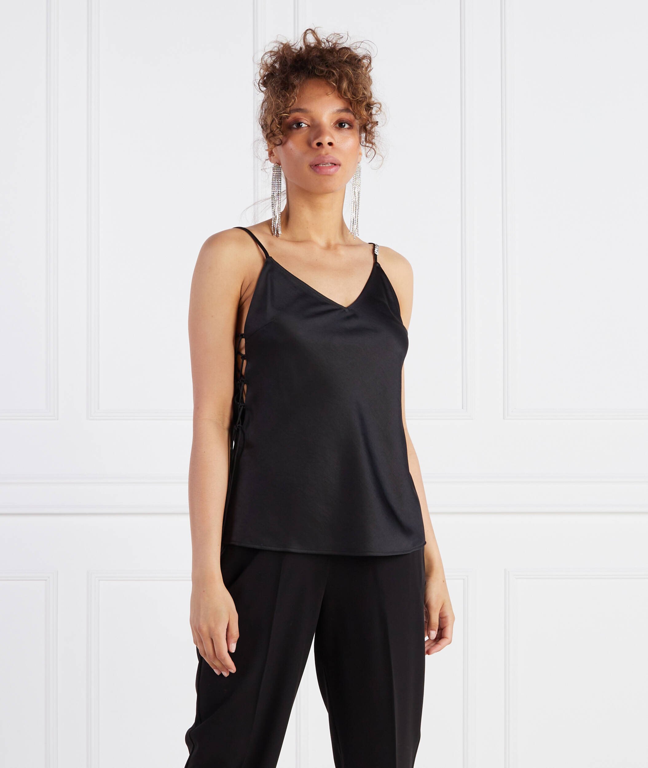 Hugo De satin top Casakalla-1 | Regular Fit