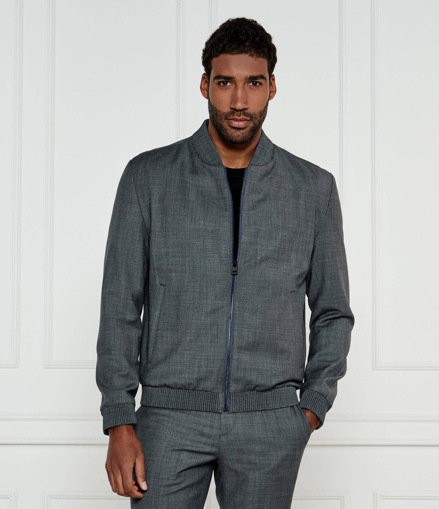 Hugo Geacă bomber Ukashi232X | Slim Fit cu adaos de lână