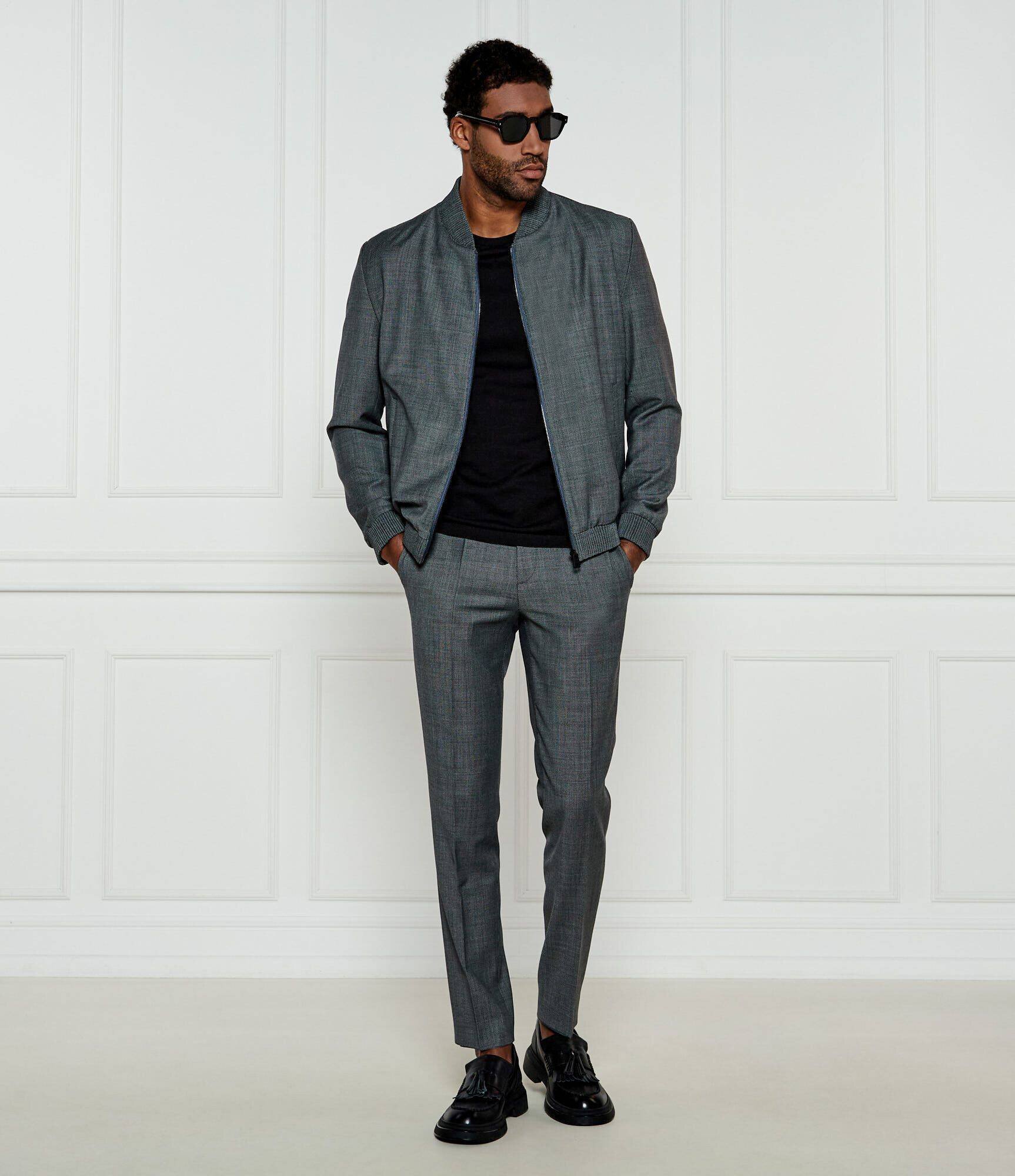 Hugo Geacă bomber Ukashi232X | Slim Fit cu adaos de lână
