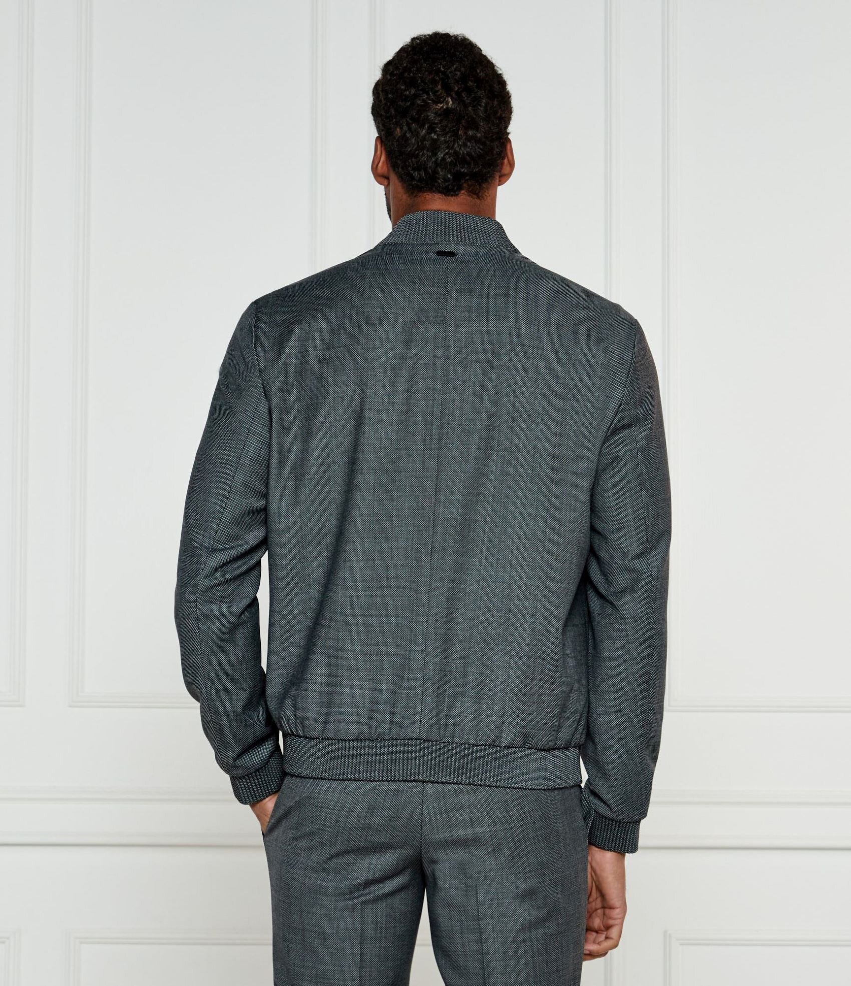 Hugo Geacă bomber Ukashi232X | Slim Fit cu adaos de lână