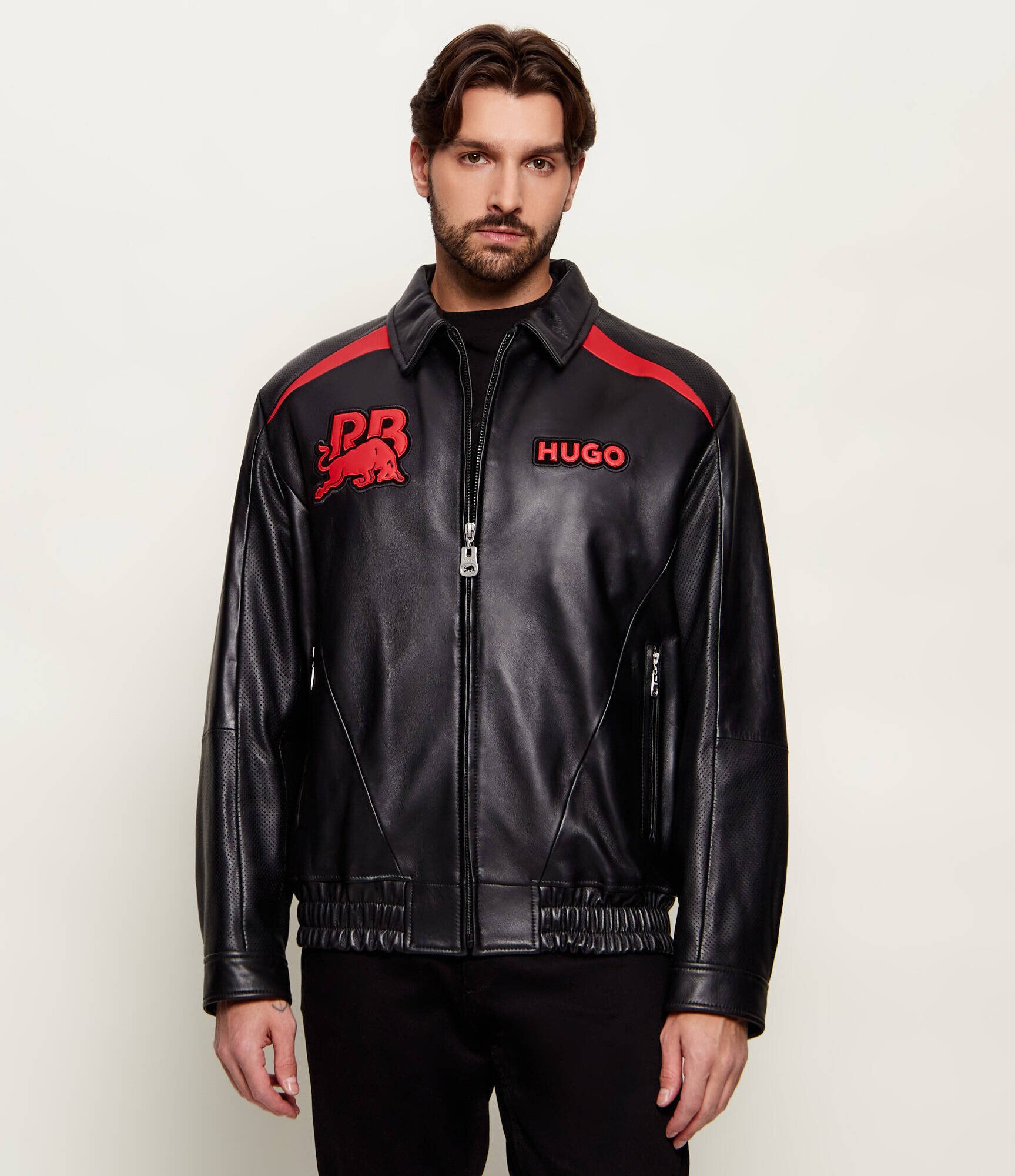 Hugo Geacă de piele bomber Lugor | x Racing Bulls | Relaxed fit
