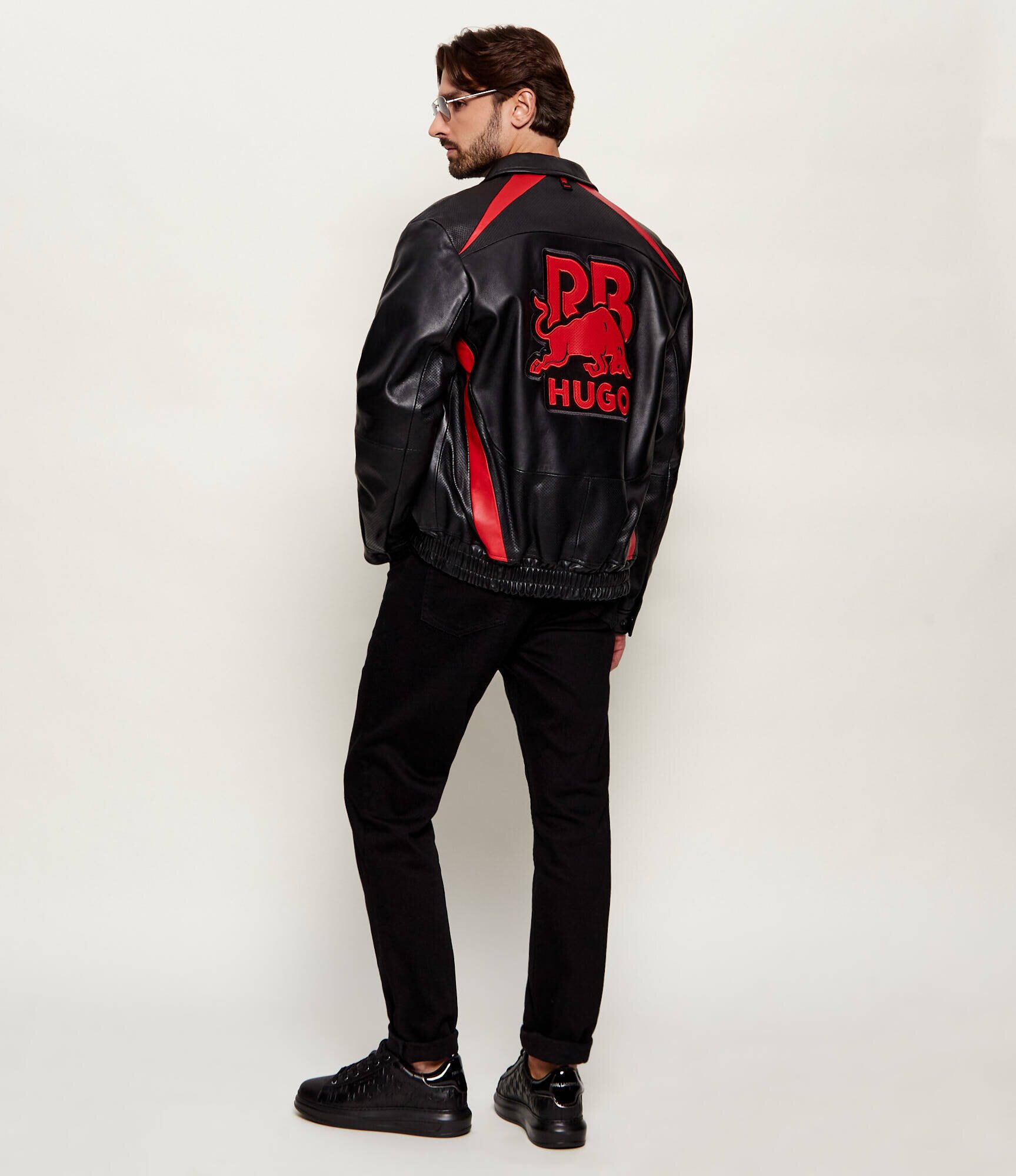 Hugo Geacă de piele bomber Lugor | x Racing Bulls | Relaxed fit