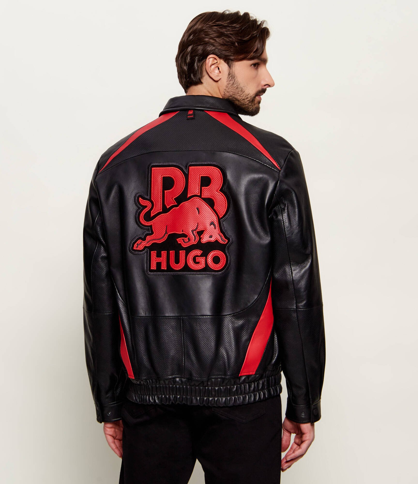 Hugo Geacă de piele bomber Lugor | x Racing Bulls | Relaxed fit