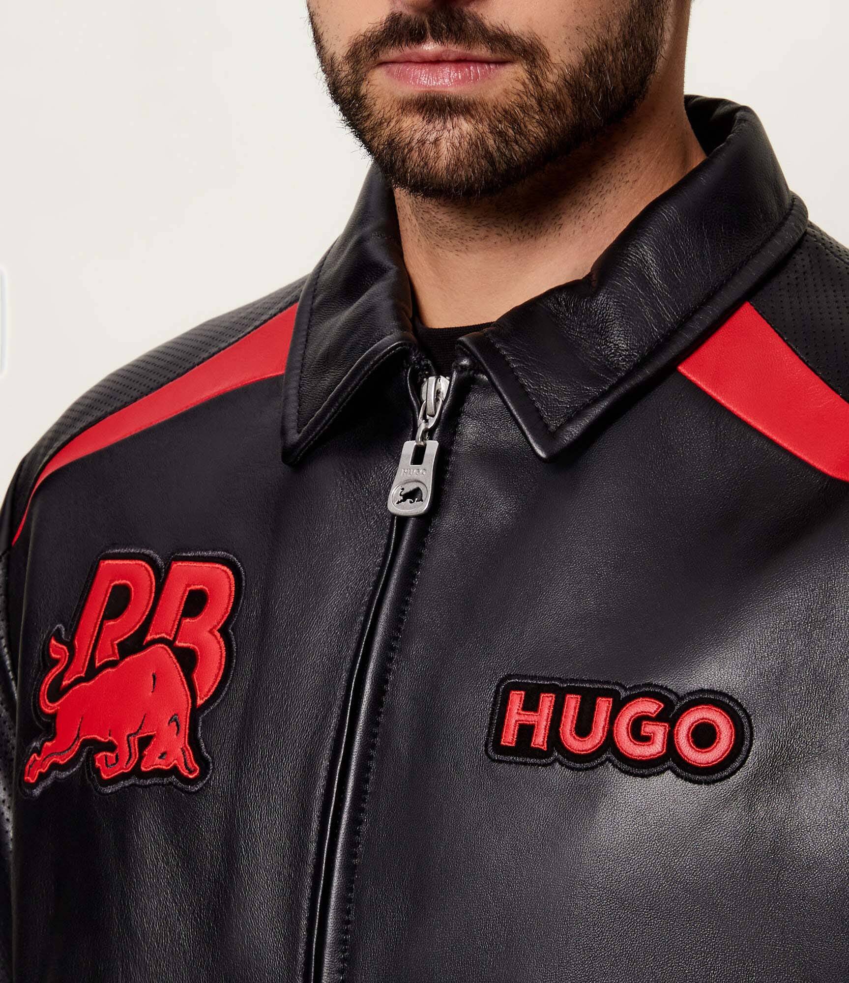 Hugo Geacă de piele bomber Lugor | x Racing Bulls | Relaxed fit