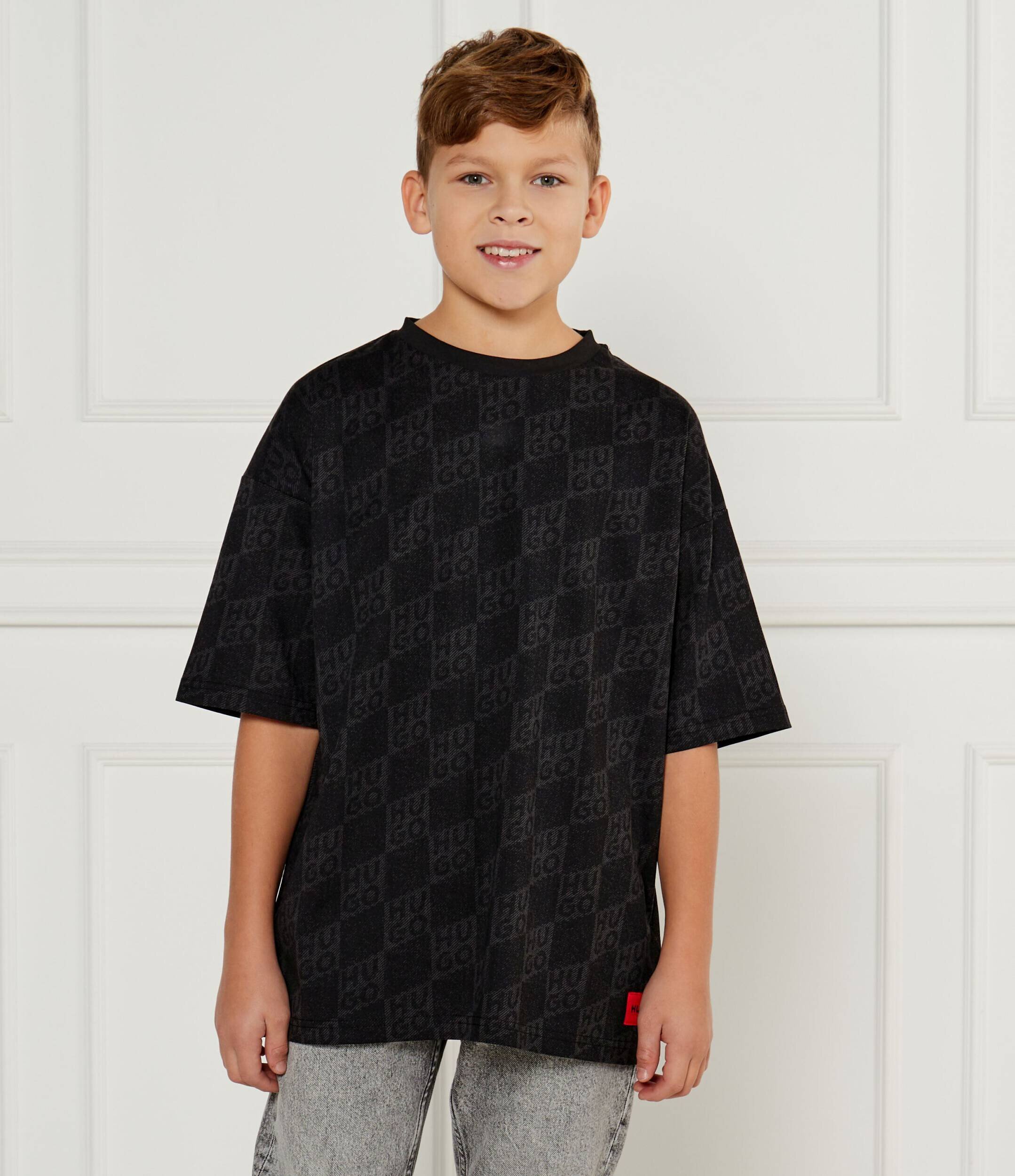 HUGO KIDS Tricou ALL OVER | Relaxed fit