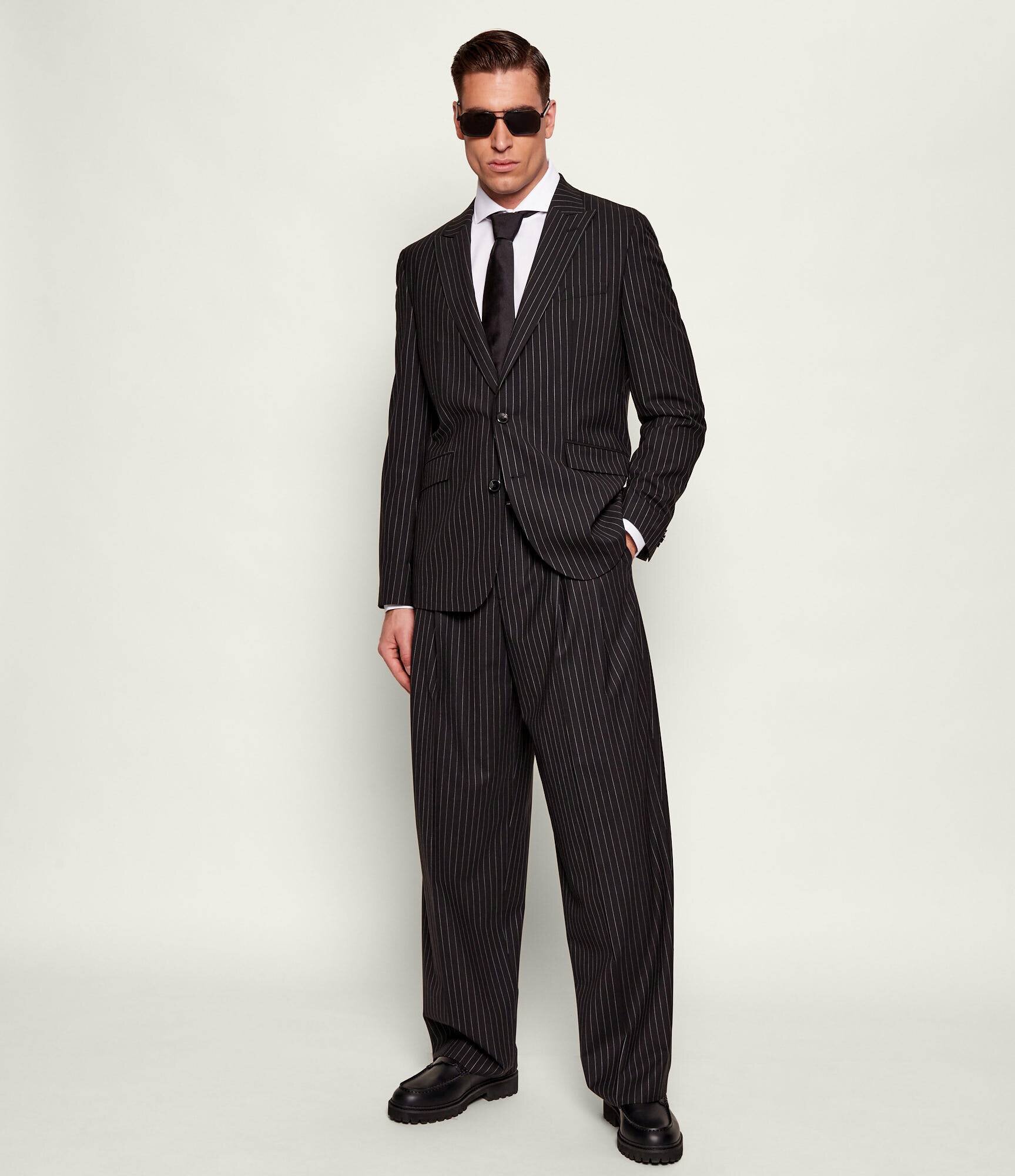 Hugo Pantaloni Fedix251 | Relaxed fit cu adaos de lână