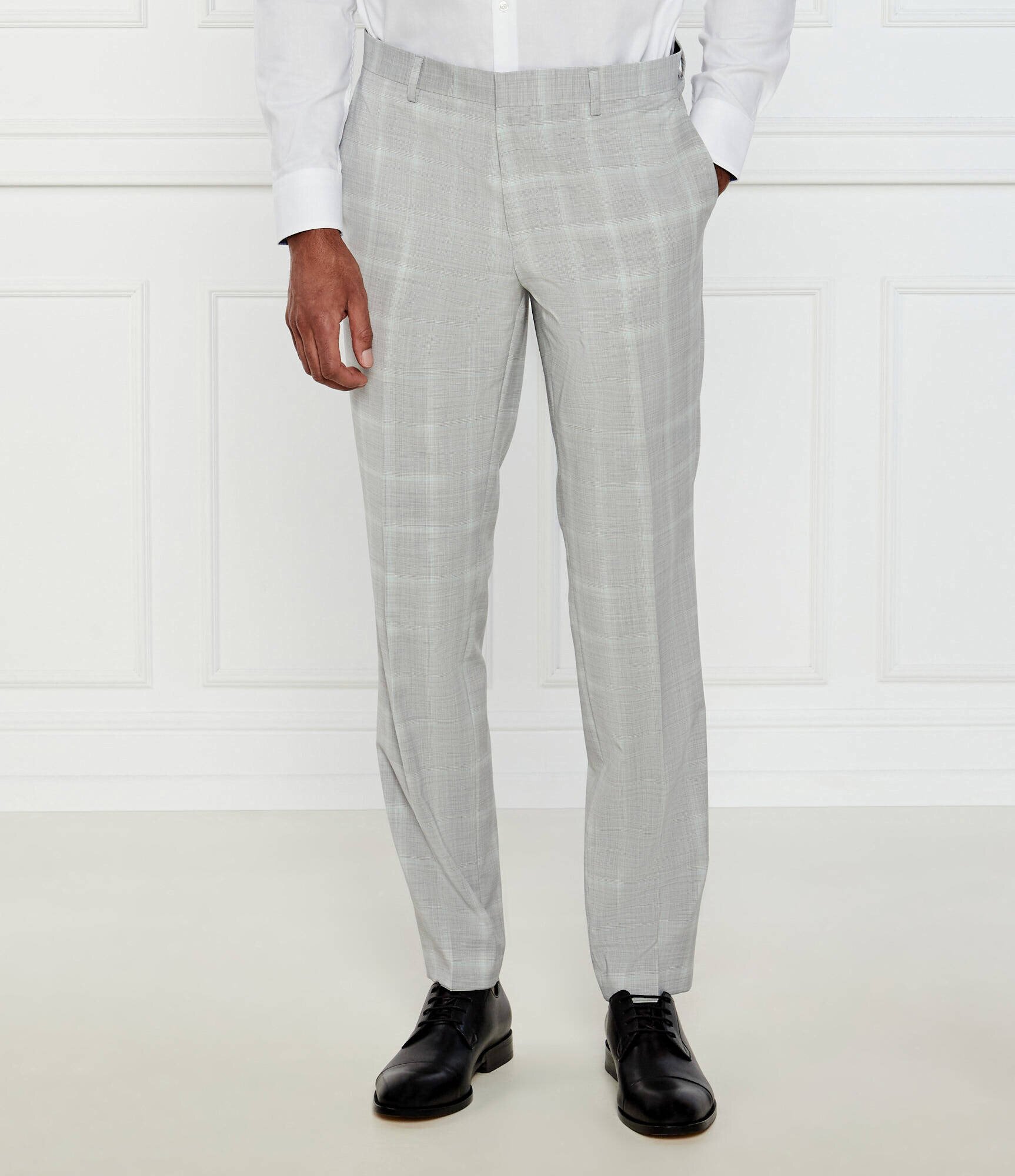 Hugo Pantaloni Getlin232X | Slim Fit cu adaos de lână