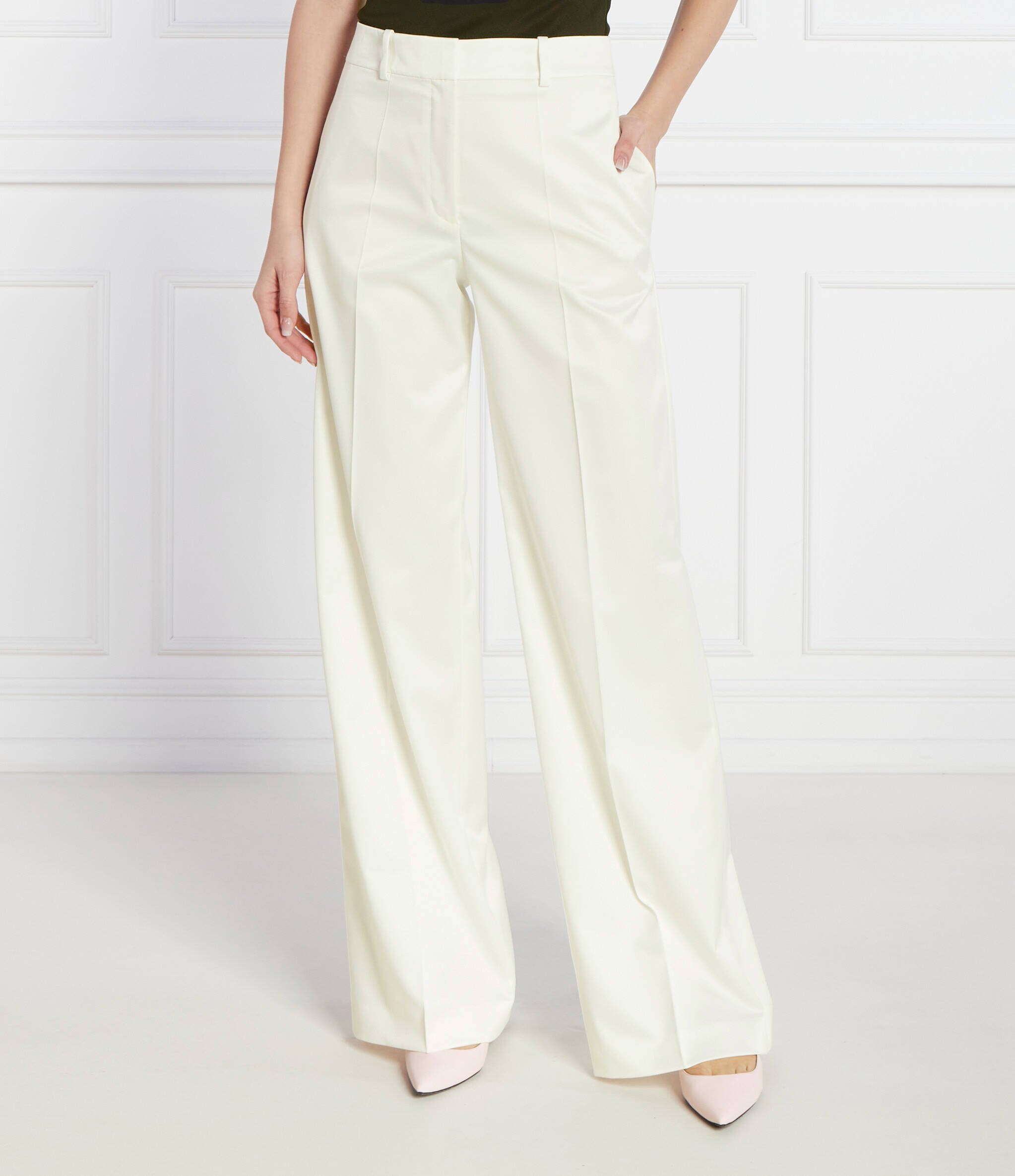 Hugo Pantaloni Halenar-1 | regular fit cu adaos de lână