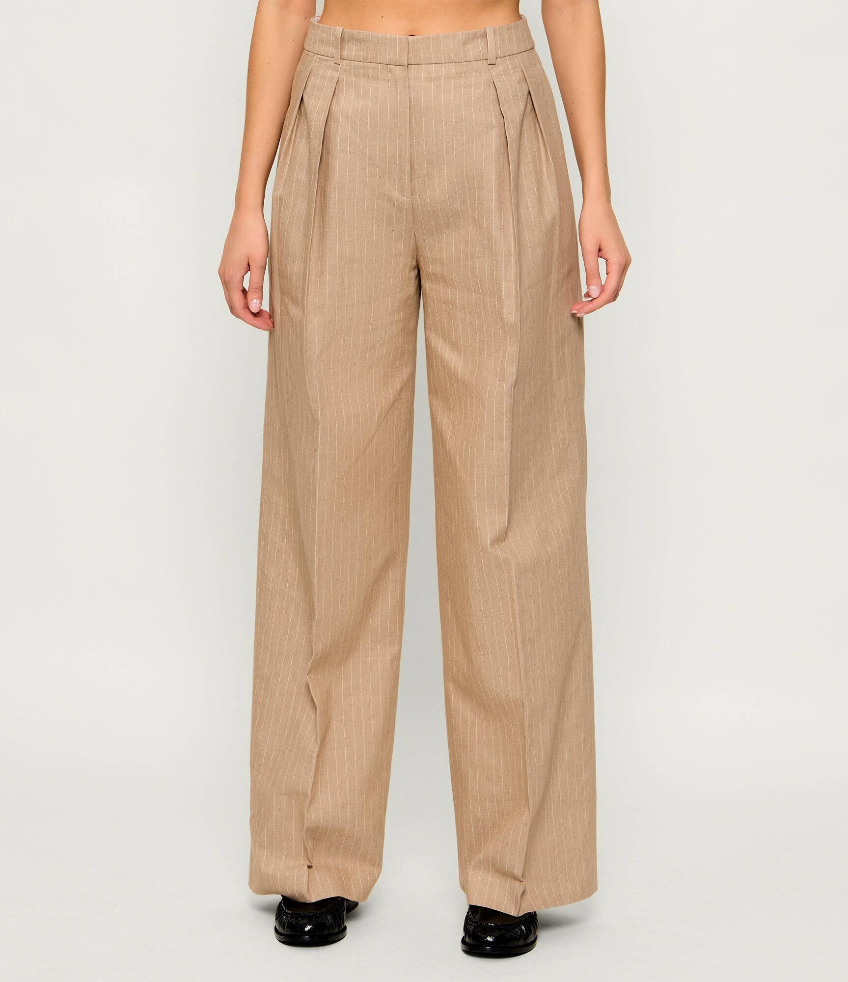 Hugo Pantaloni Henesa | Loose fit | cu adaos de in