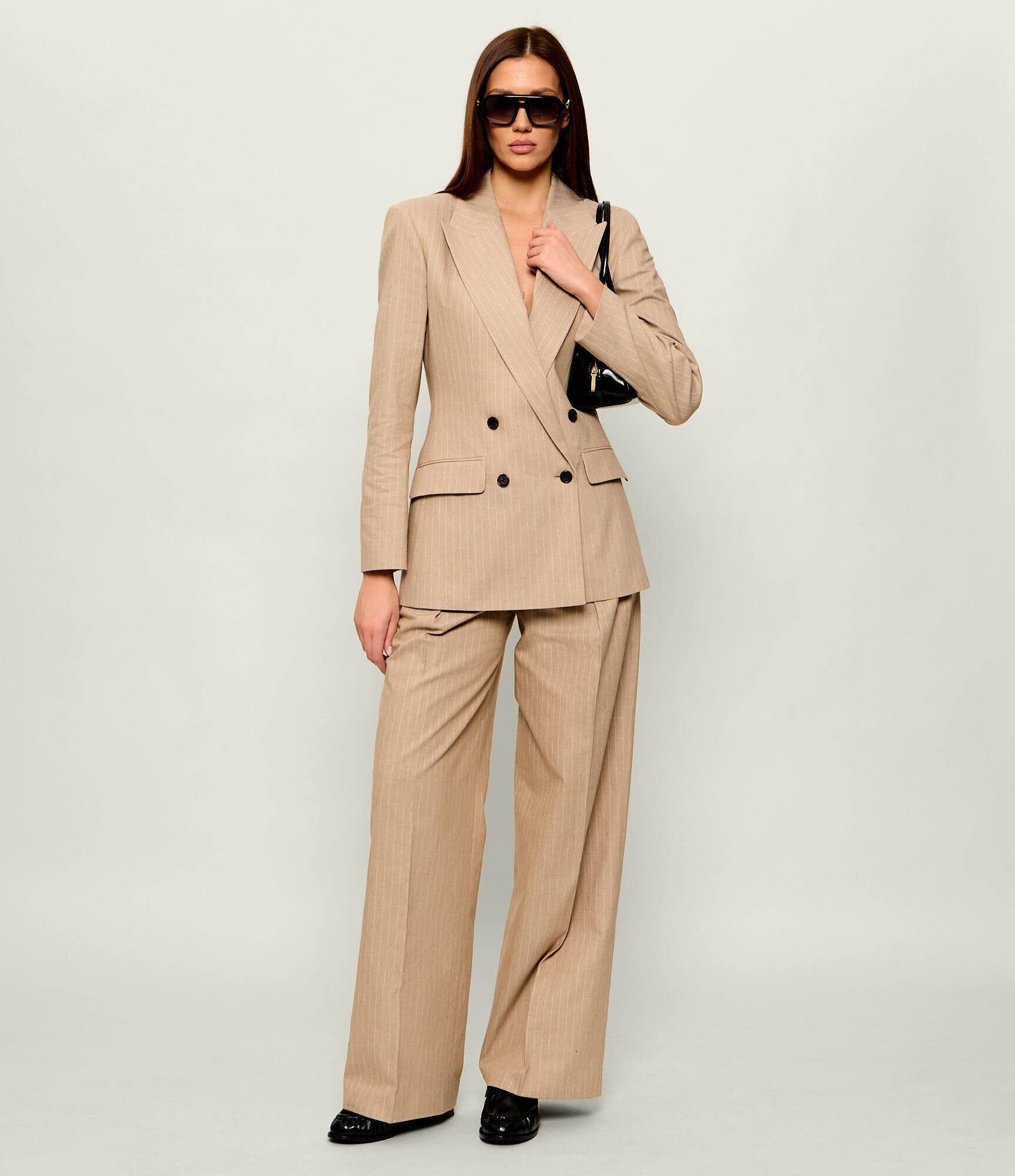 Hugo Pantaloni Henesa | Loose fit | cu adaos de in