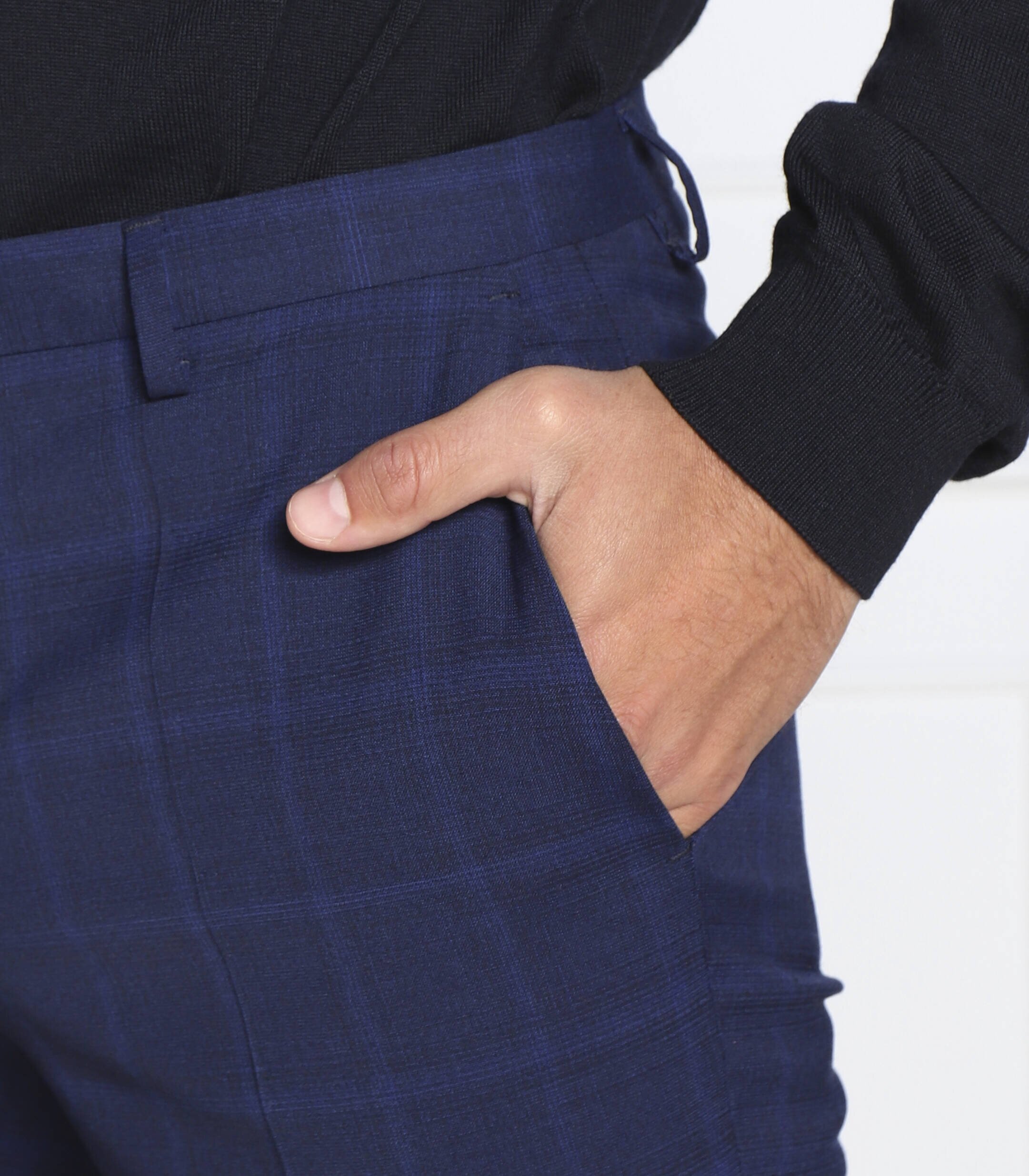 Hugo Pantaloni Hesten212 | Regular Fit cu adaos de lână