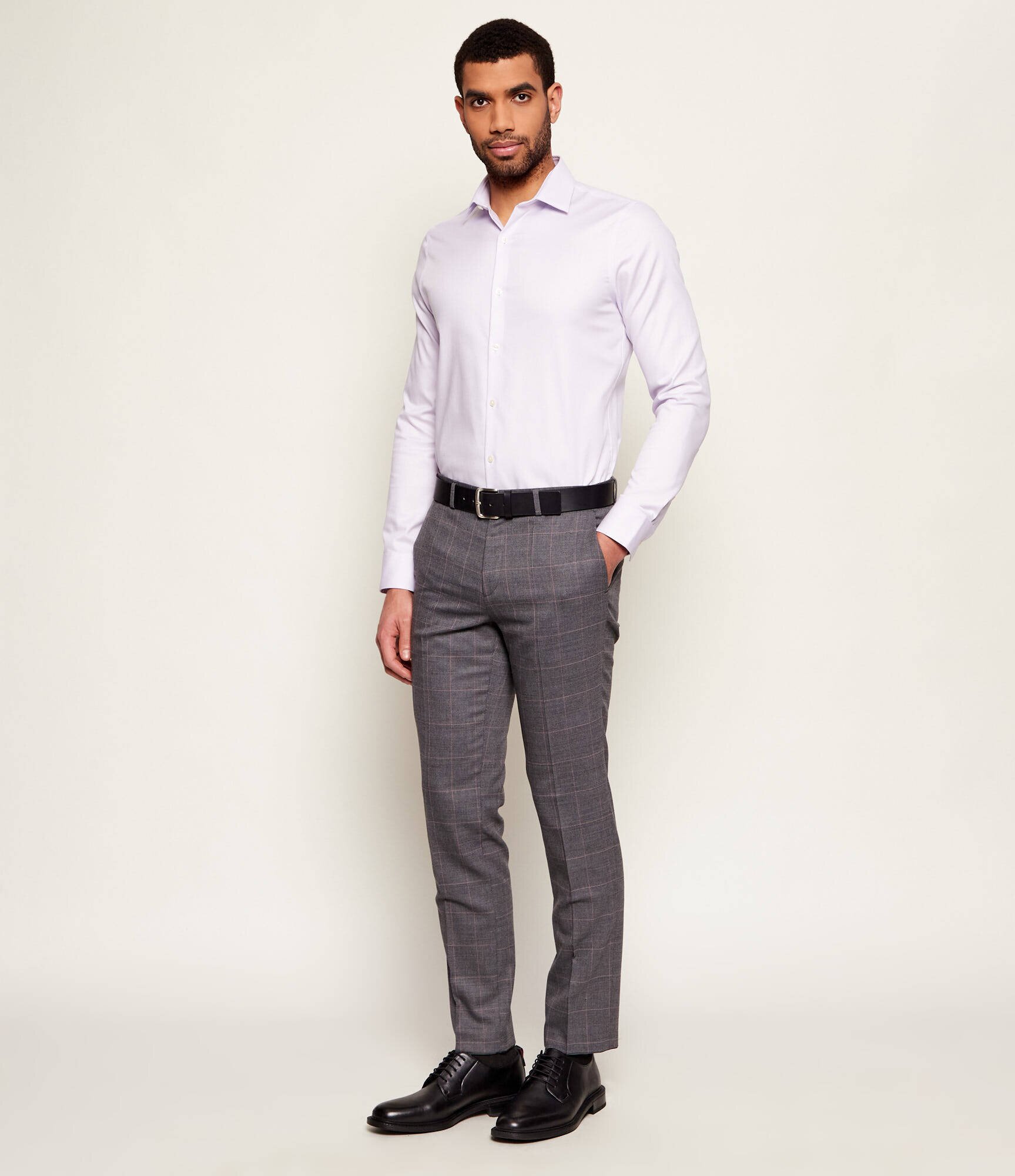 Hugo Pantaloni Hesten253X | Extra slim fit cu adaos de lână