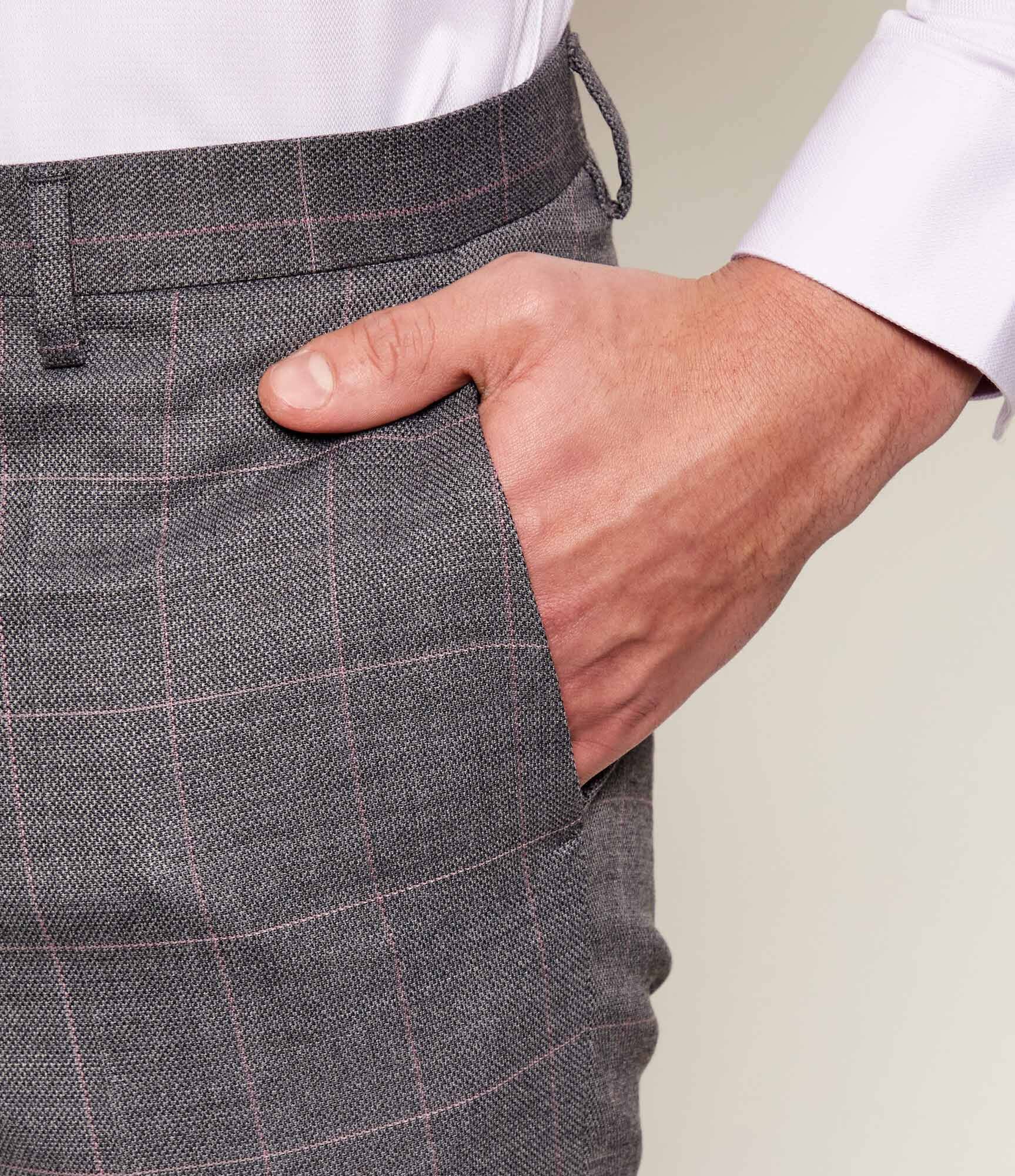 Hugo Pantaloni Hesten253X | Extra slim fit cu adaos de lână
