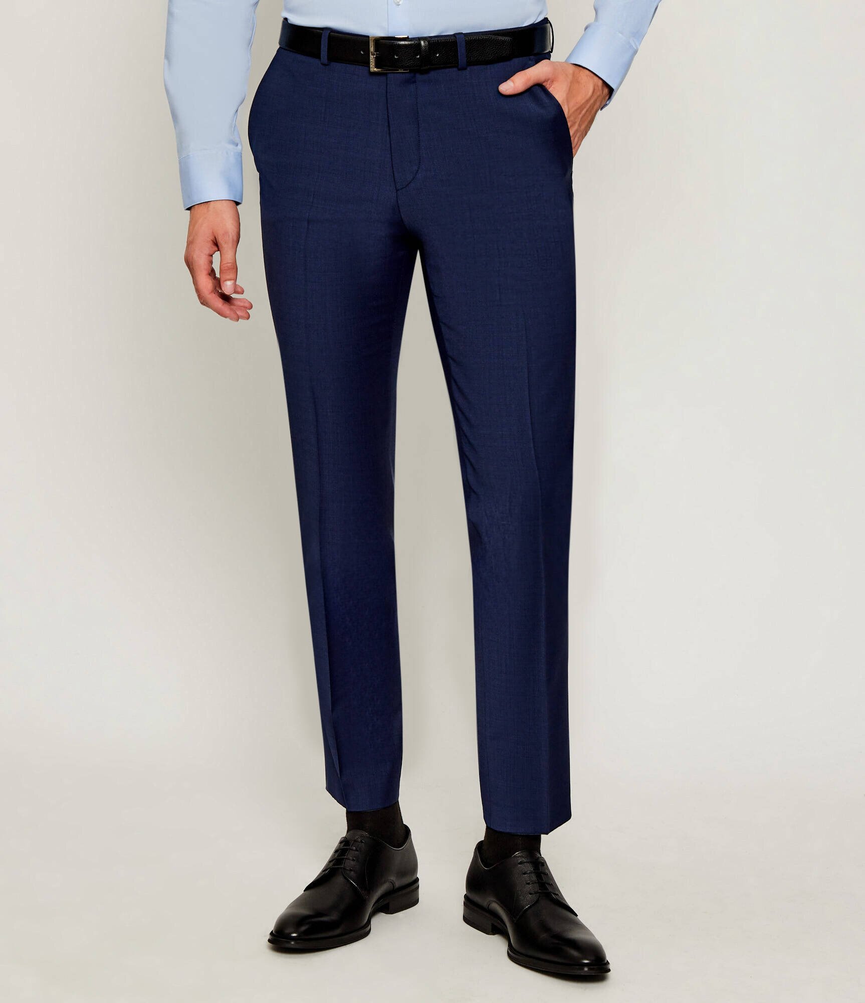 Hugo Pantaloni Hesten253X | Extra slim fit cu adaos de lână