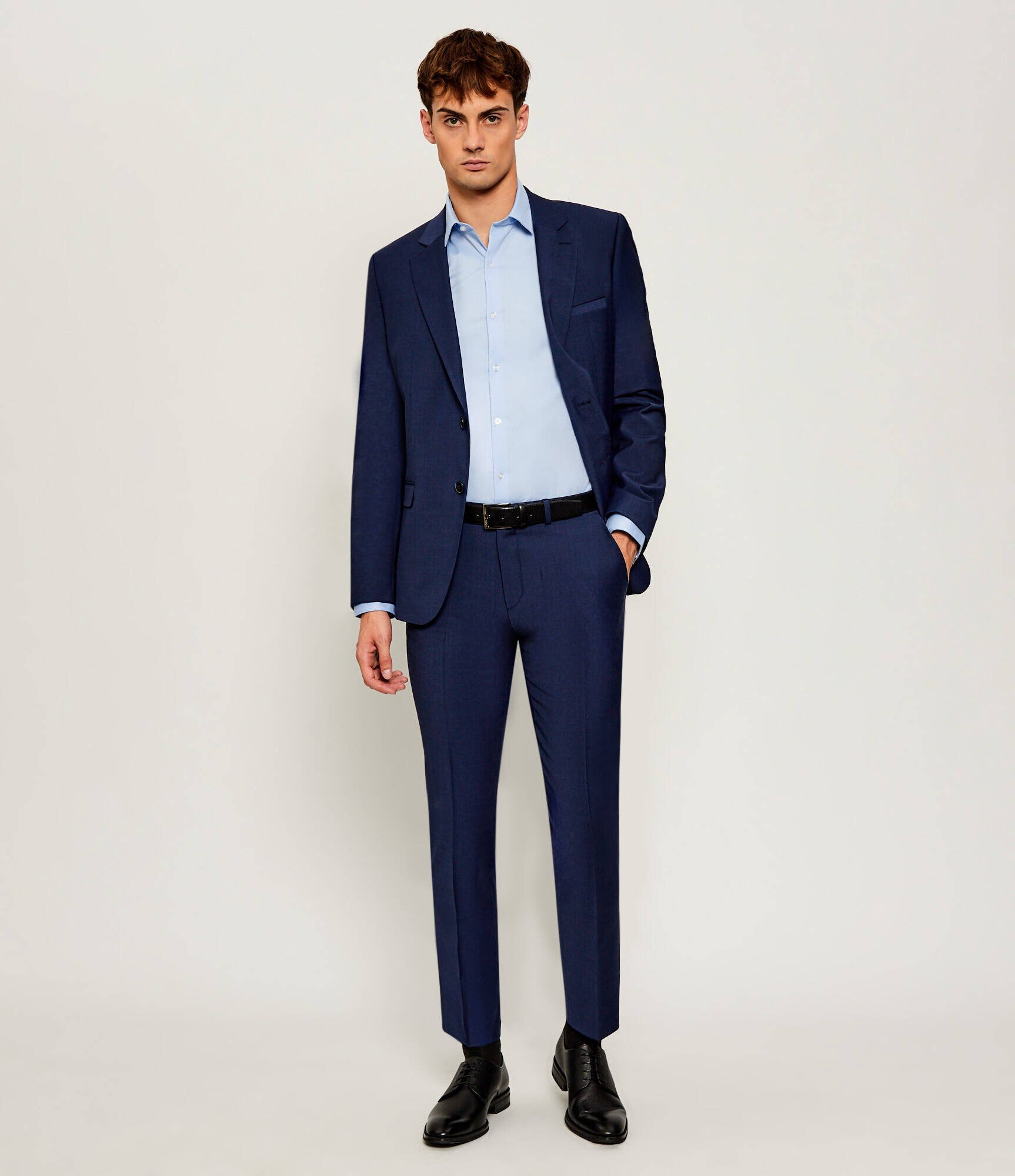 Hugo Pantaloni Hesten253X | Extra slim fit cu adaos de lână