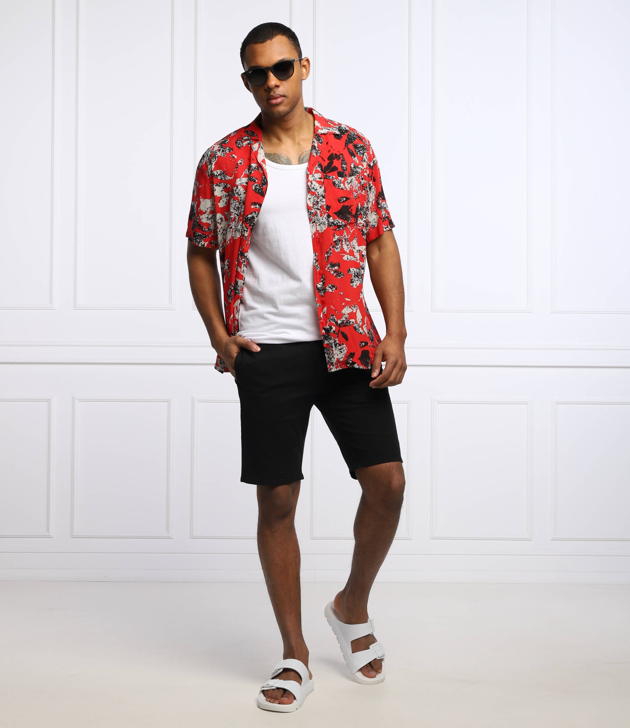 Hugo Pantaloni scurți chino David222SD | Slim Fit