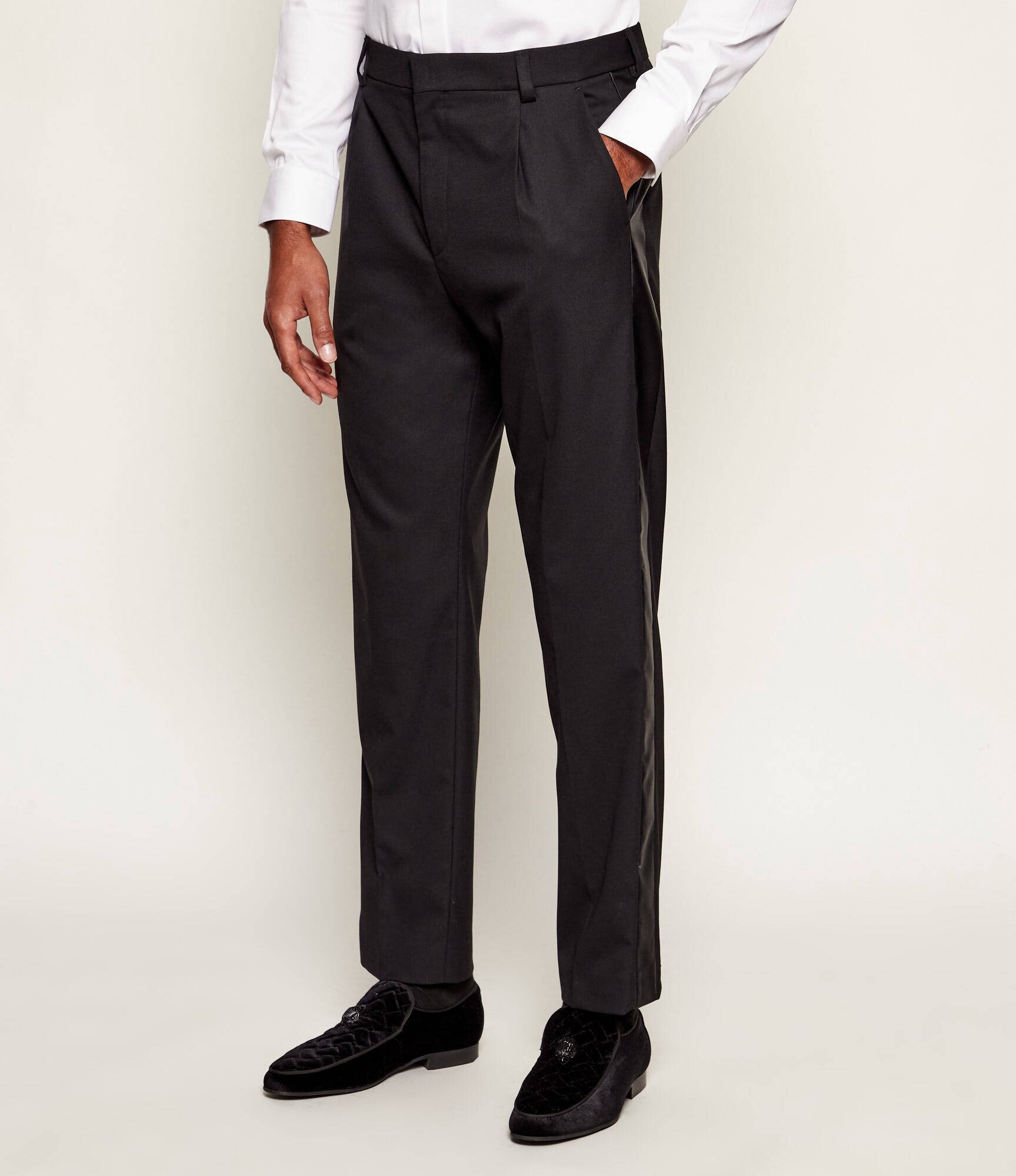 Hugo Pantaloni Teagan254E1X | Modern fit cu adaos de lână