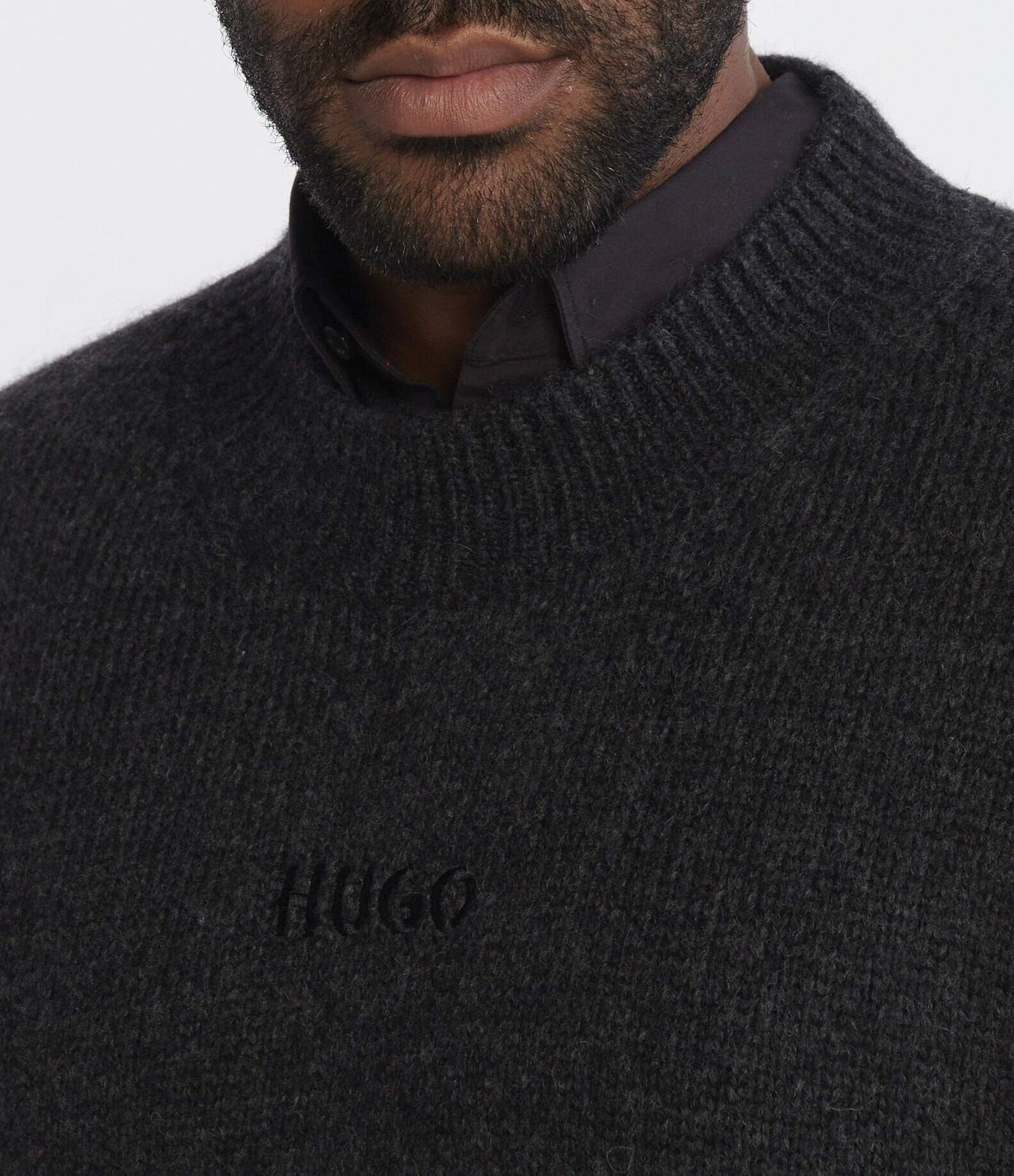 Hugo Pulover | Oversize fit cu adaos de lână
