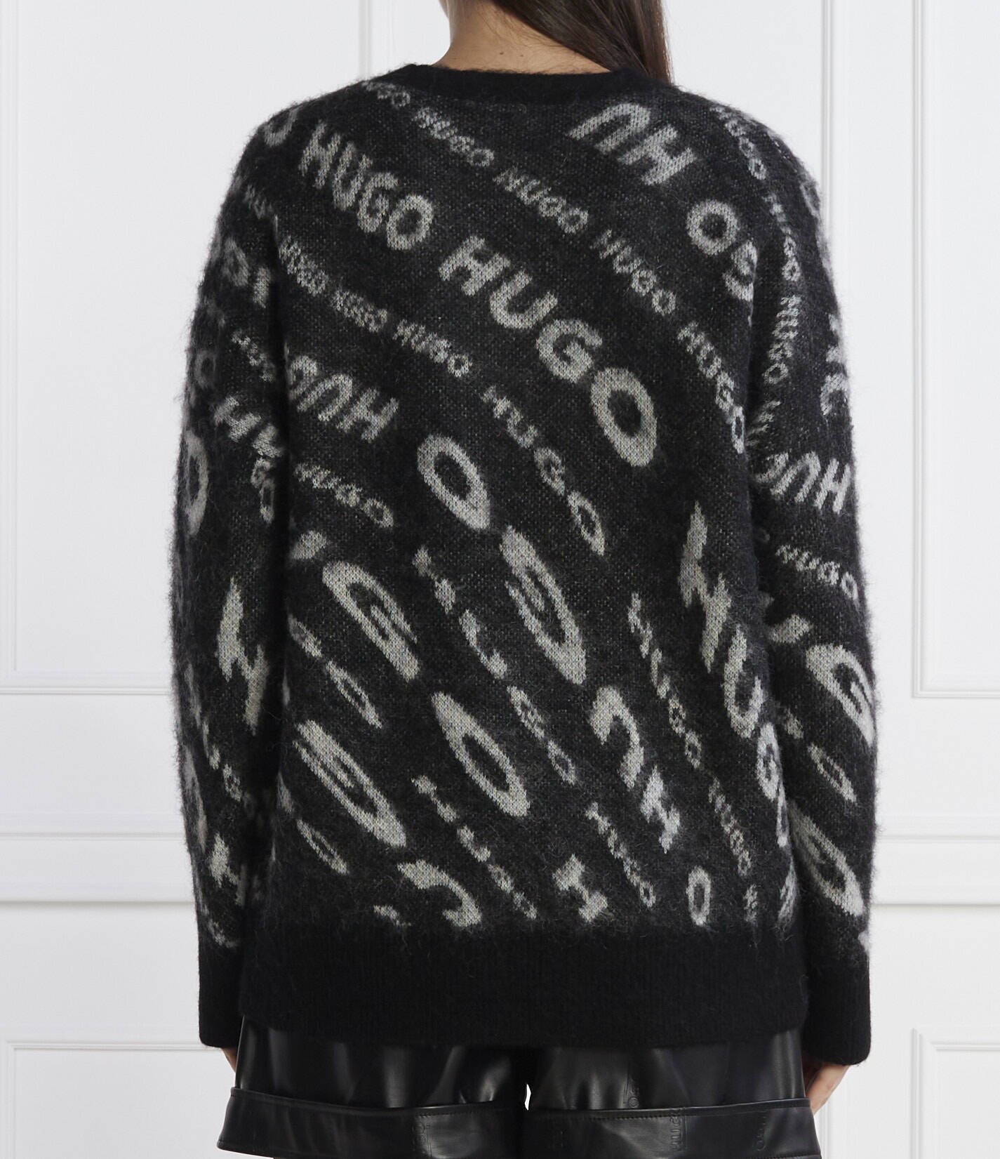 Hugo Pulover Sidimmer | Loose fit cu adaos de lână