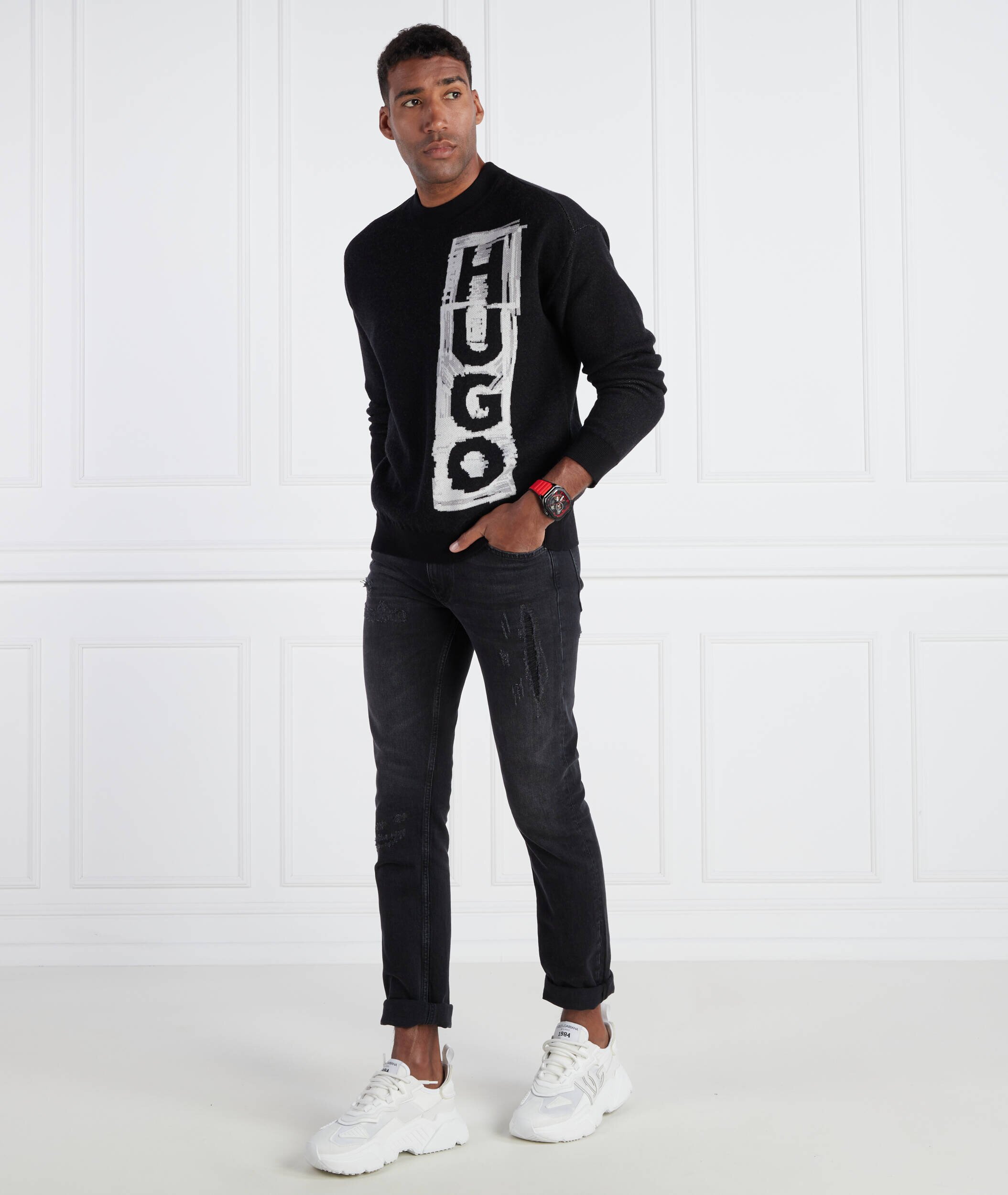 Hugo Pulover Soh | Regular Fit cu adaos de lână