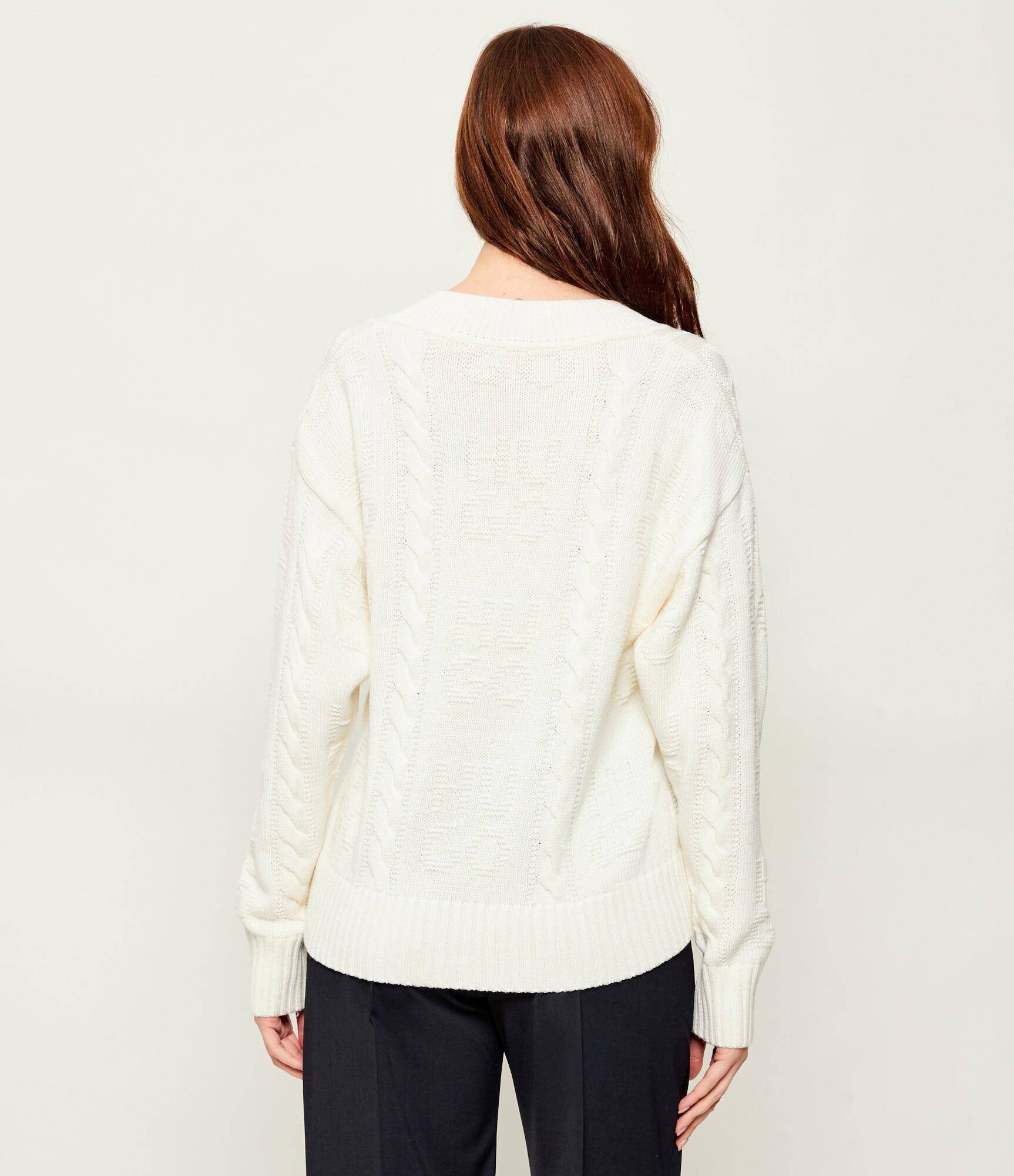 Hugo Pulover Sypres | Oversize fit cu adaos de lână