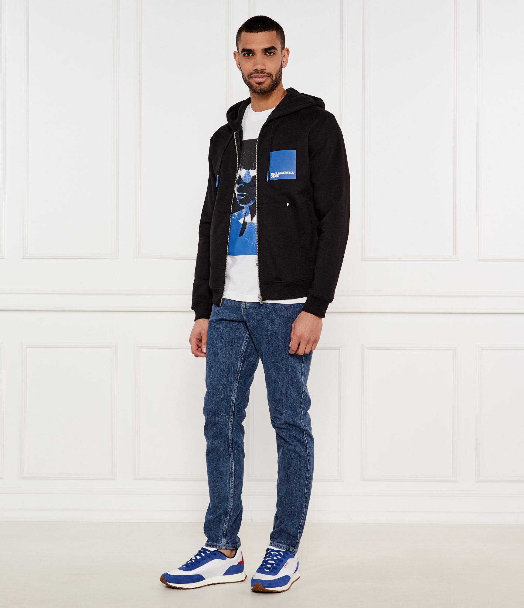 Hugo Sneakers Icelin_Runn_rnsd cu adaos de piele