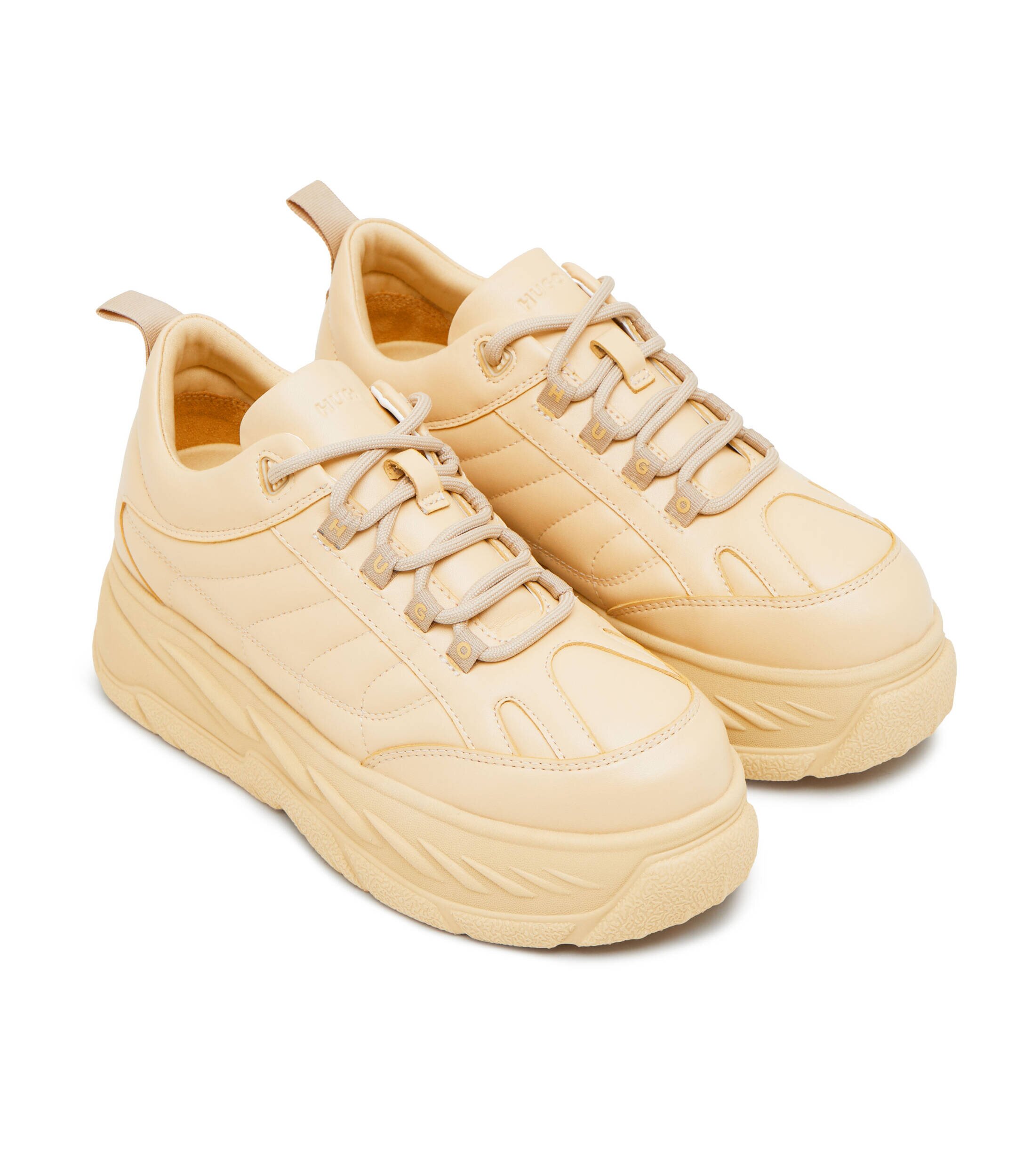 Hugo Sneakers Jodene cu adaos de piele