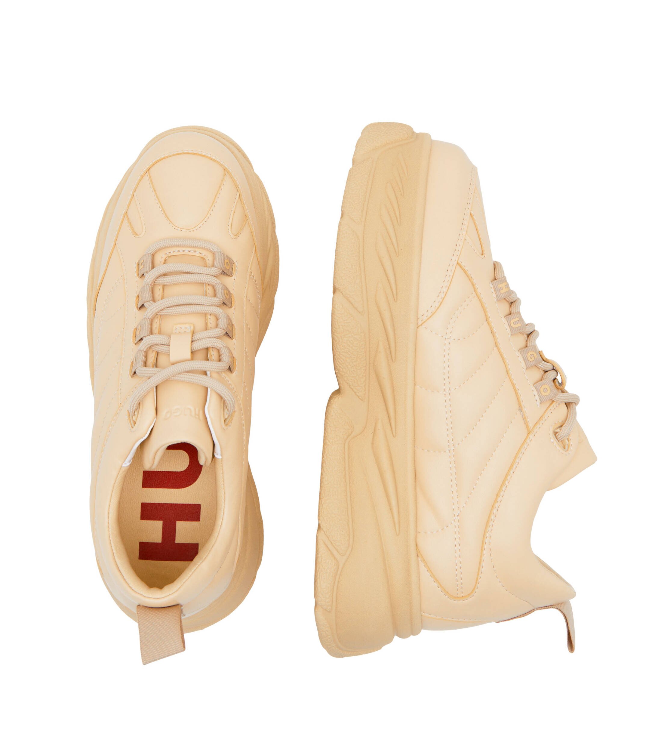 Hugo Sneakers Jodene cu adaos de piele